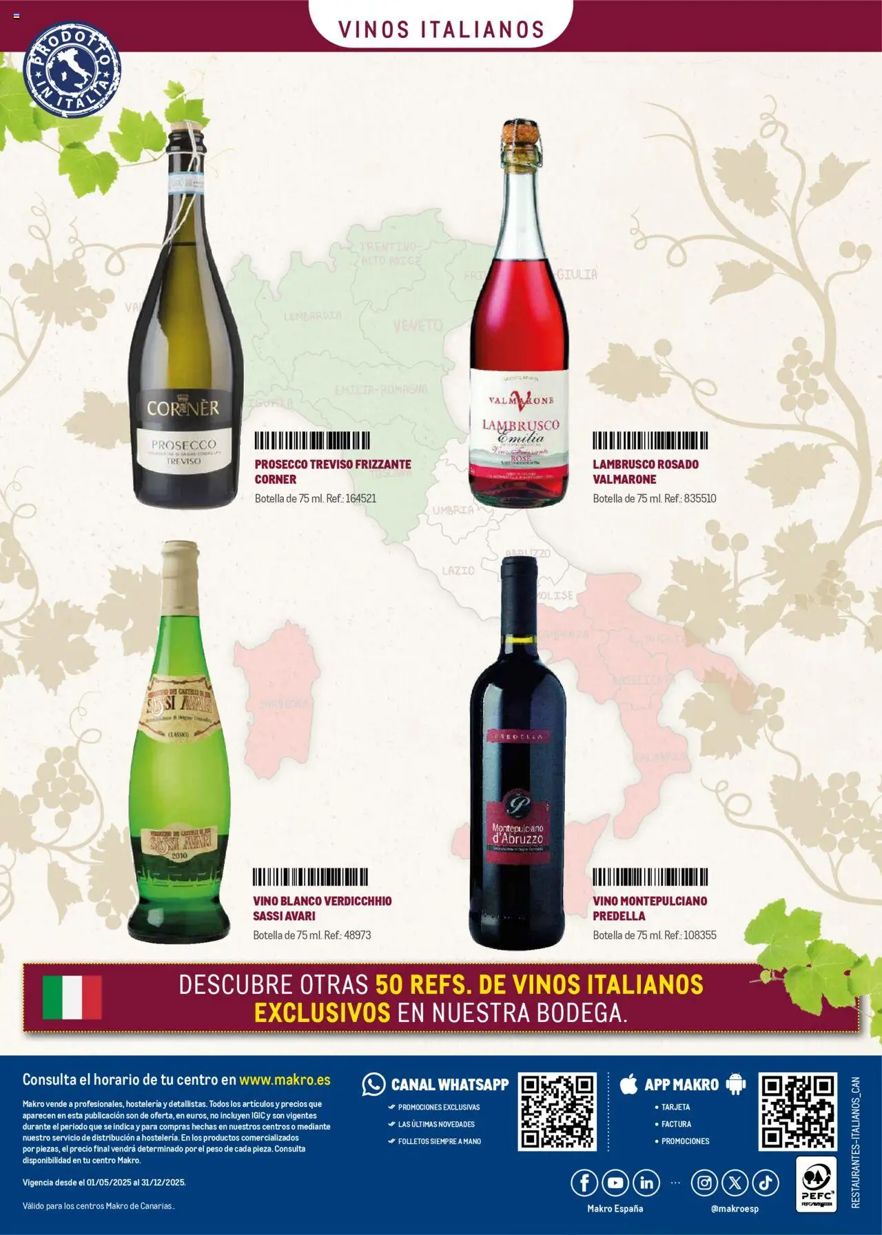 Makro - Restaurantes Italianos Canarias │ válido desde el 01.05.2025 | Página: 24 | Productos: Vino, Peso