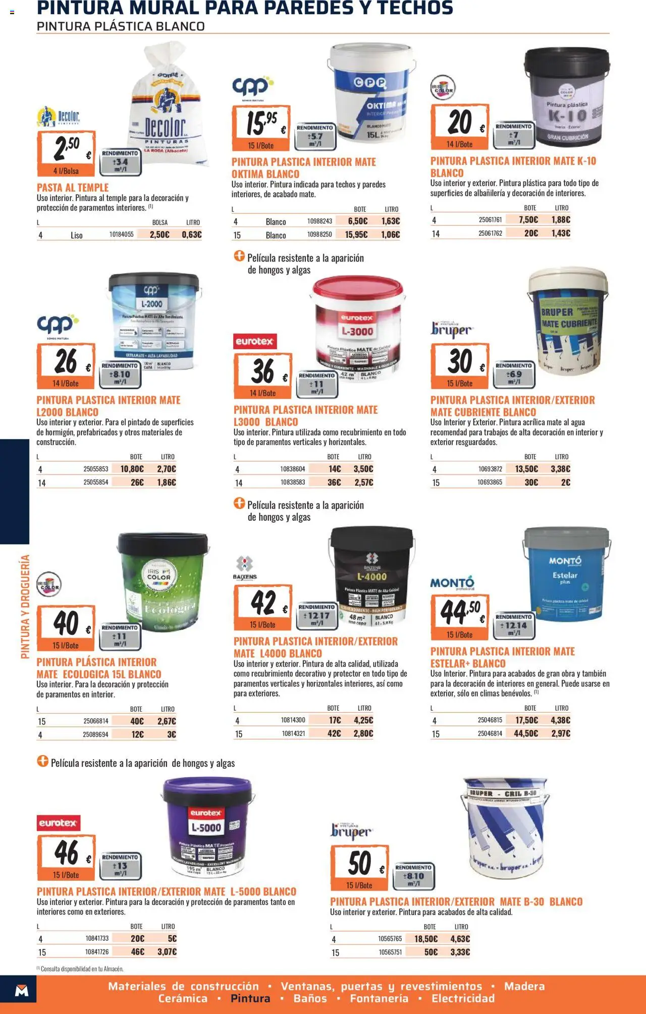 Obramat - Palma │ válido desde el 10.10.2025 | Página: 42 | Productos: Pasta, Té, Pintura plástica, Bolsa
