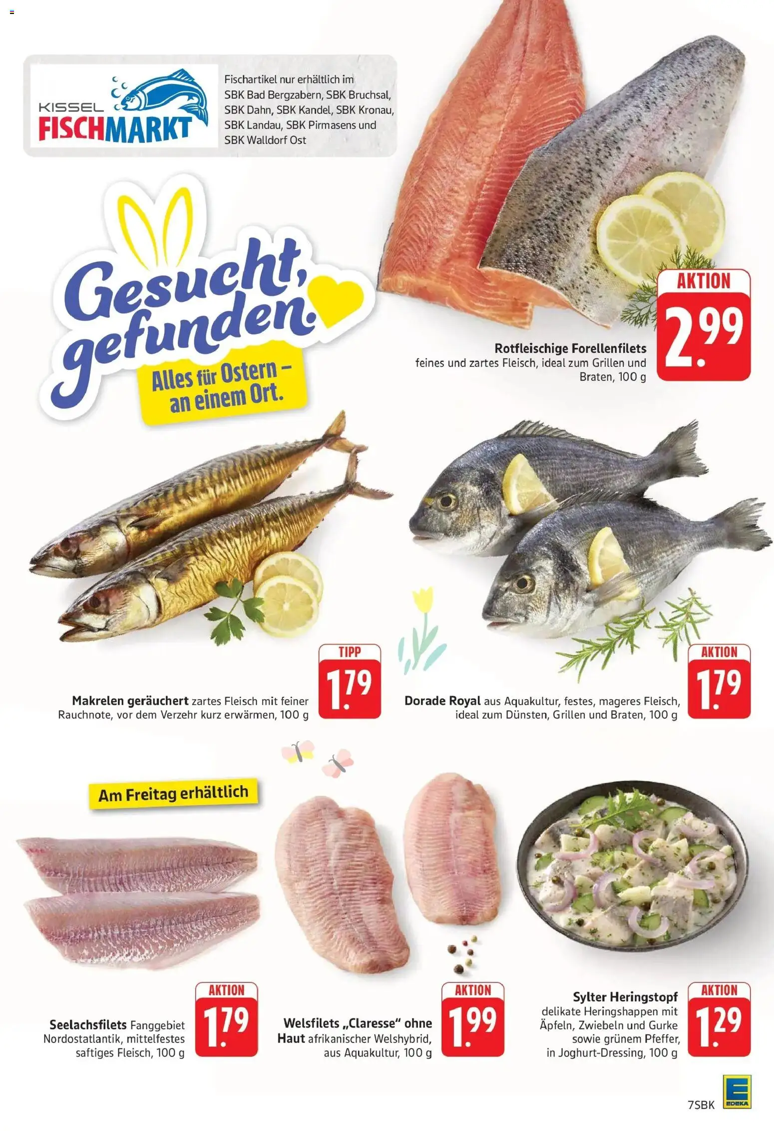 Edeka prospekt Walldorf	 – gültig ab 23.03.2026 | Seite: 7 | Produkte: Dorade, Bad, Zwiebeln, Fleisch