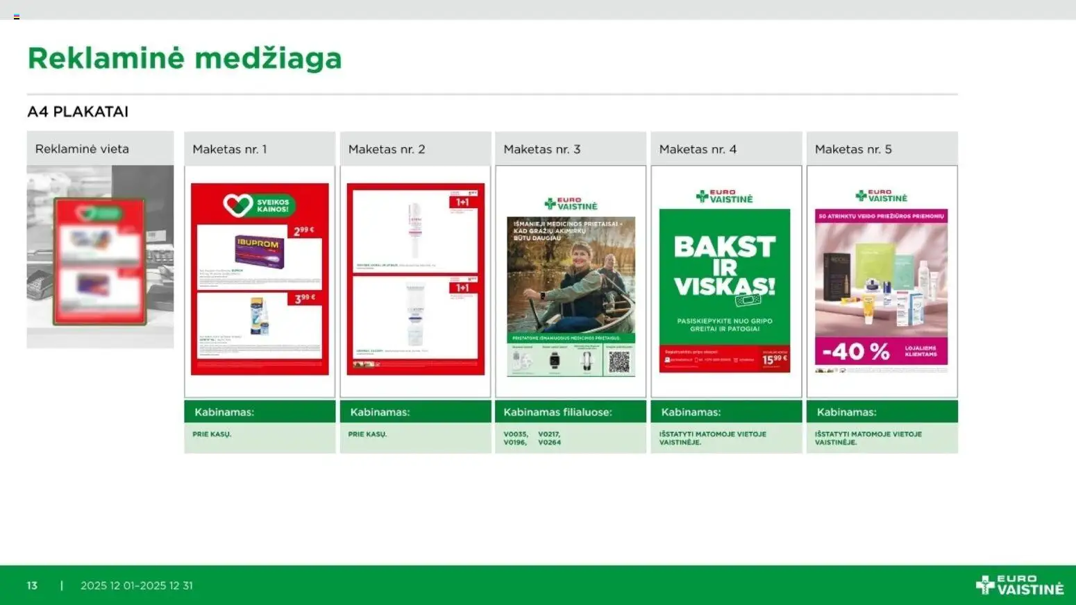 EUROVAISTINĖ akcijos nuo 01.12.2025 | Puslapis: 13