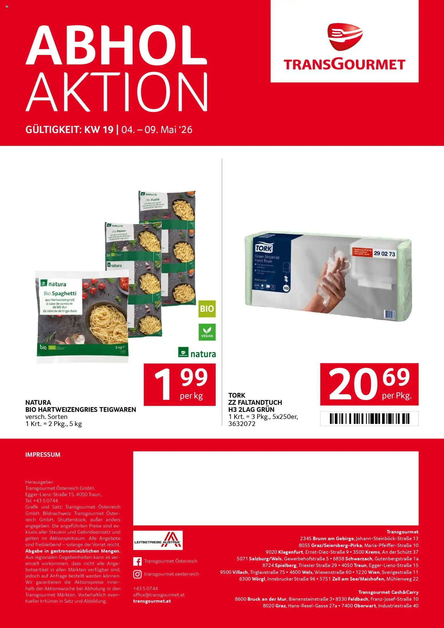 Transgourmet Flugblatt gültig ab 04.05.2026 | Seite: 32 | Produkte: Hajdina liszt