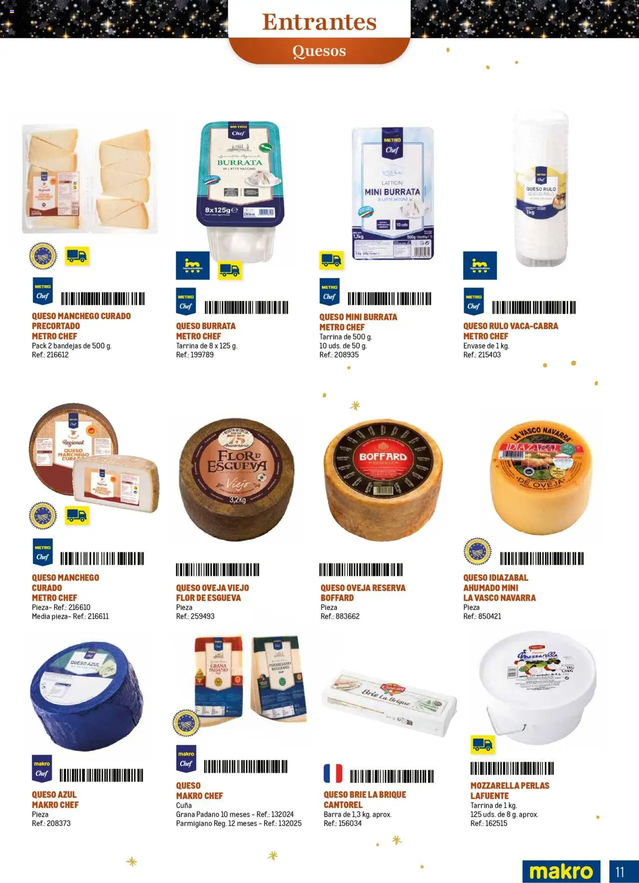 Makro - Comidas y Cenas de Navidad Norte 2 │ válido desde el 03.10.2025 | Página: 11 | Productos: Queso, Cuna