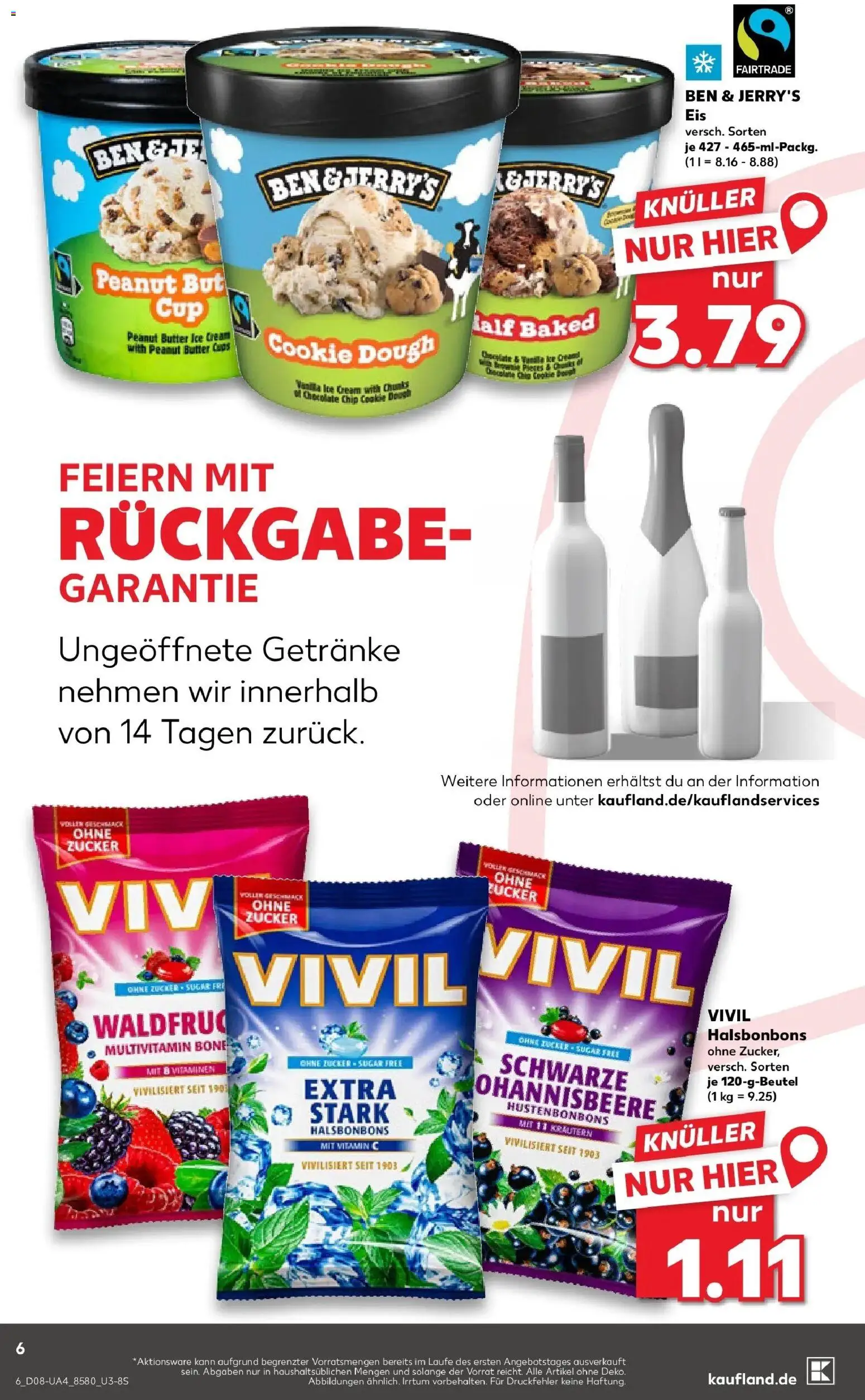 Kaufland prospekt Waldshut-Tiengen	 – gültig ab 19.02.2026 | Seite: 14 | Produkte: Butter, Ben & Jerry's, Zucker, Eis