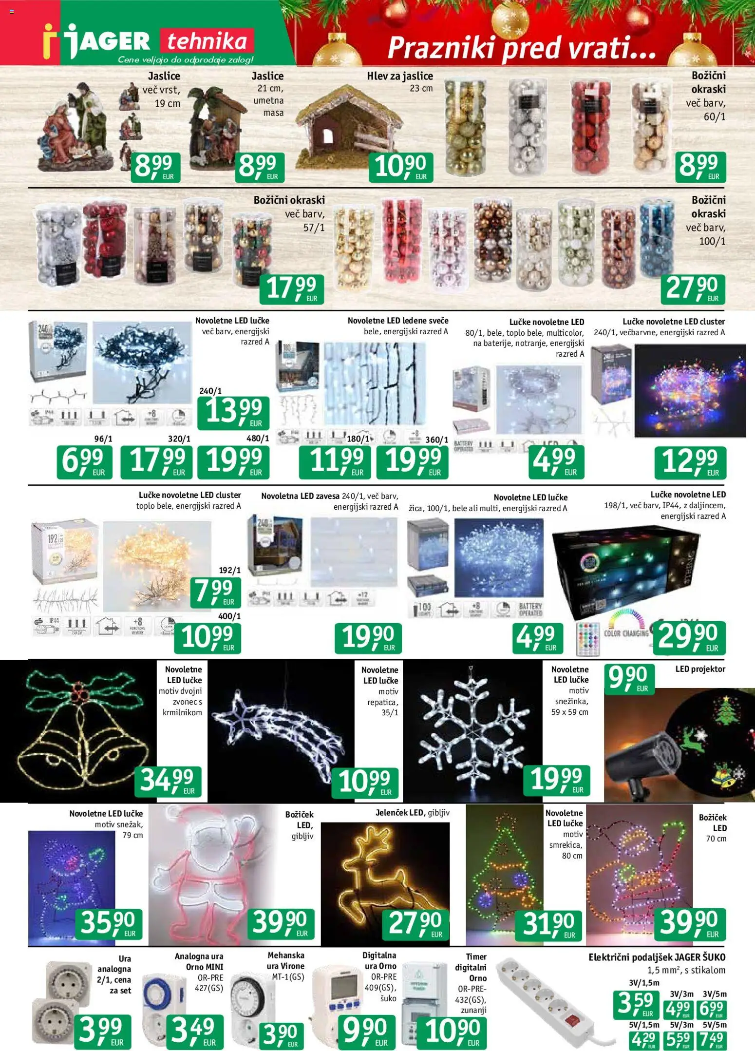 Novi Jager katalog ponudbe – veljaven od 10.12.2025 | Stran: 13 | Izdelki: Ura, Svece