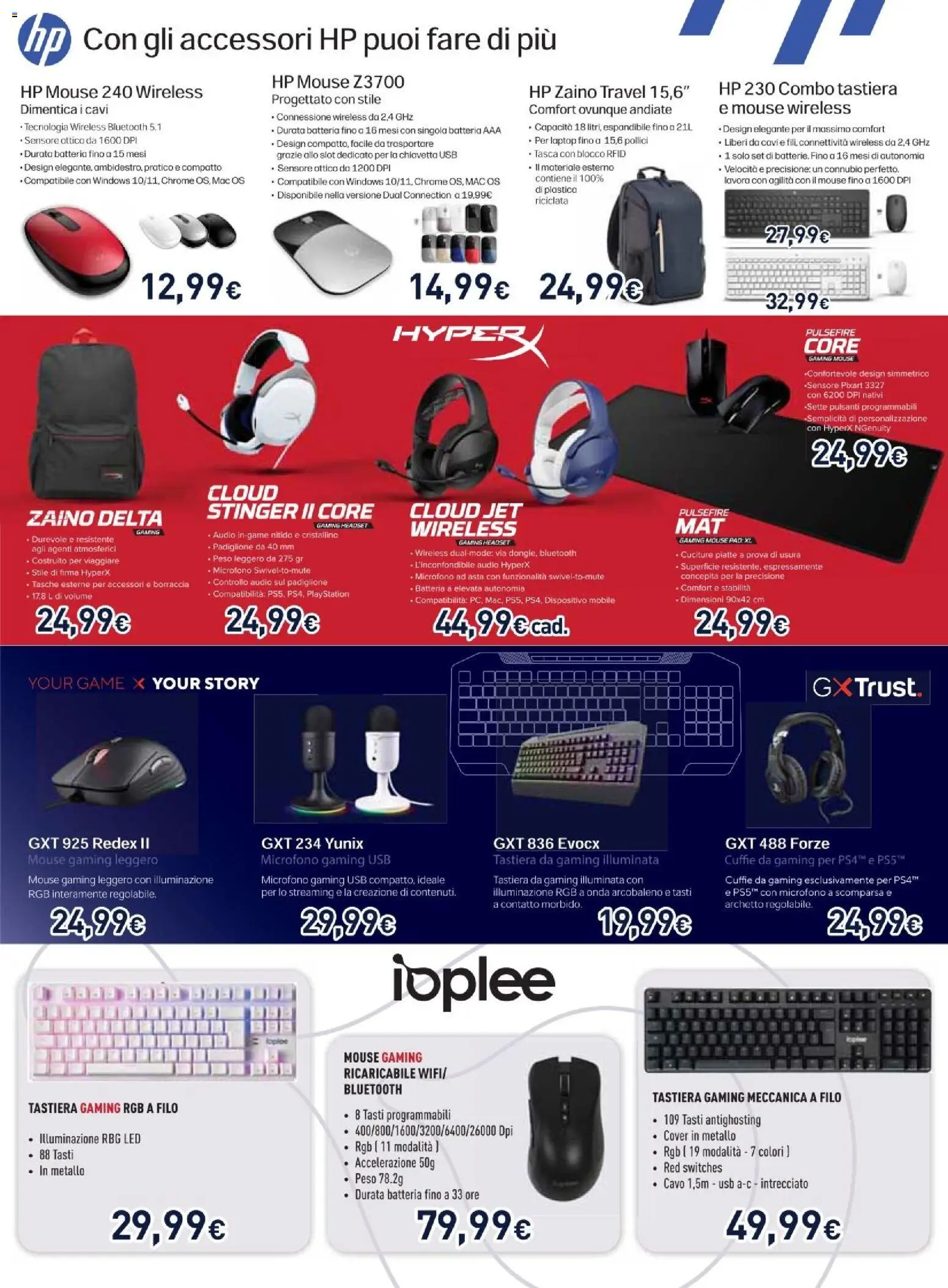 Volantino Unieuro del 29.12.2025 | Pagina: 28 | Prodotti: Mobile, Tastiera, Audio, Batteria