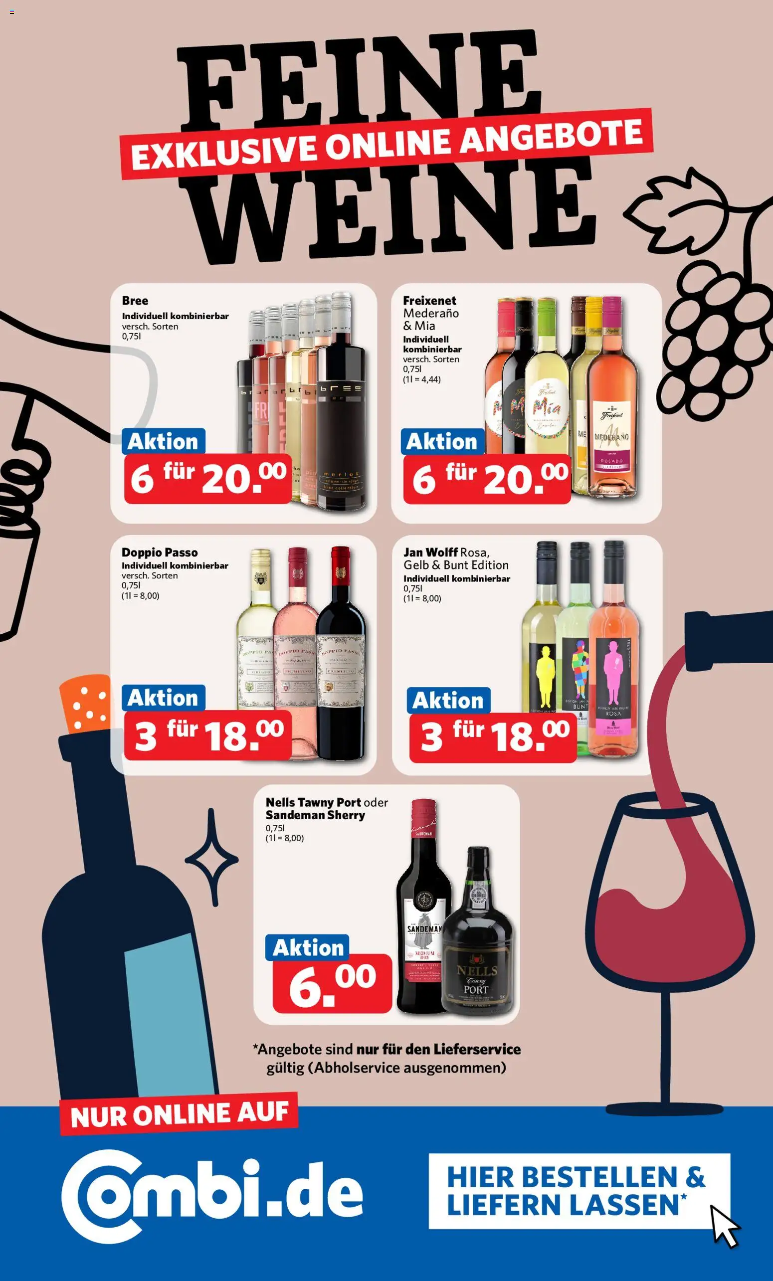 Combi Prospekt 	 – gültig ab 17.11.2025 | Seite: 30 | Produkte: Freixenet, Merlot, Bree, Doppio Passo