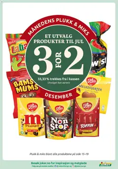 Forhåndsvisning av Joker kundeavis gyldig fra 09.12.2025 | Side: 19 | Produkter: Paté, Godteri, Peanøtter
