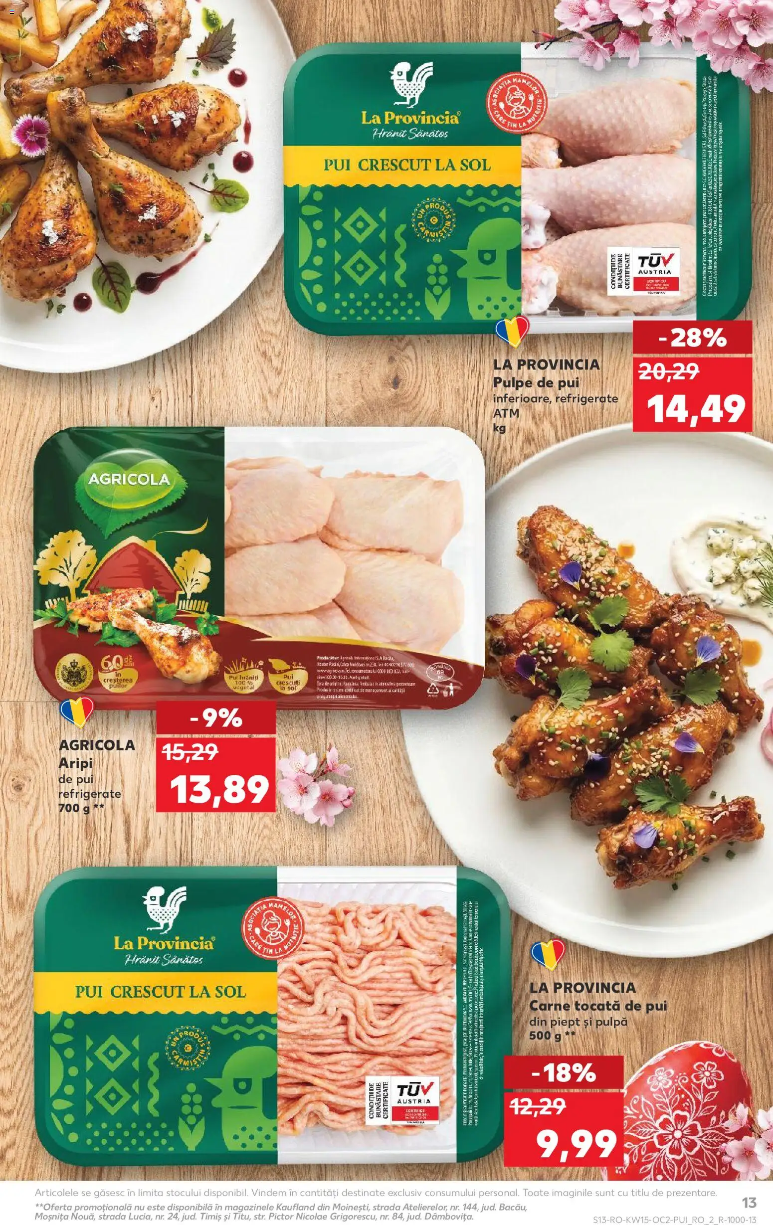 Noul catalog Kaufland – valabil de la 08.04.2026 | Pagină: 13 | Produse: Hacıyatmaz Kedi Oyuncağı, Kedi Oyun Alanları, Carne tocată