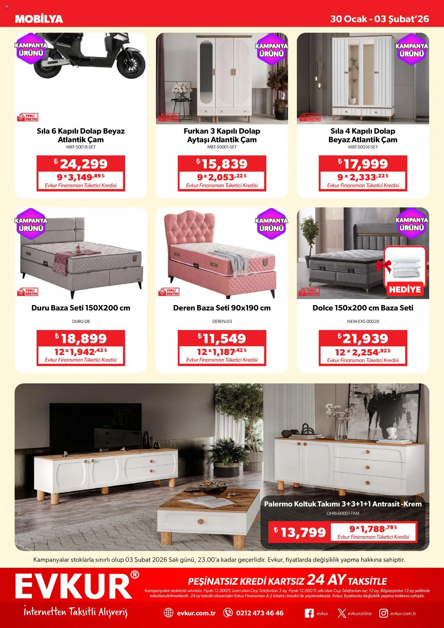 Evkur Muhteşem Fırsatlar - 30.01.2026 tarihinden itibaren geçerlidir | Sayfa: 10 | Ürünler: Koltuk, Krem, Koltuk takımı, Ocak