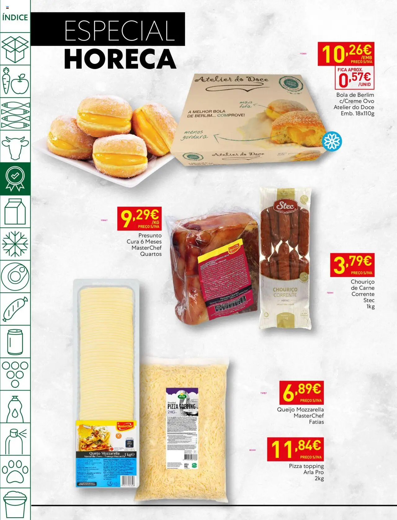 Recheio folheto │ válido de 05.08.2025 | Página: 14 | Produtos: Queijo, Presunto, Pizza, Carne