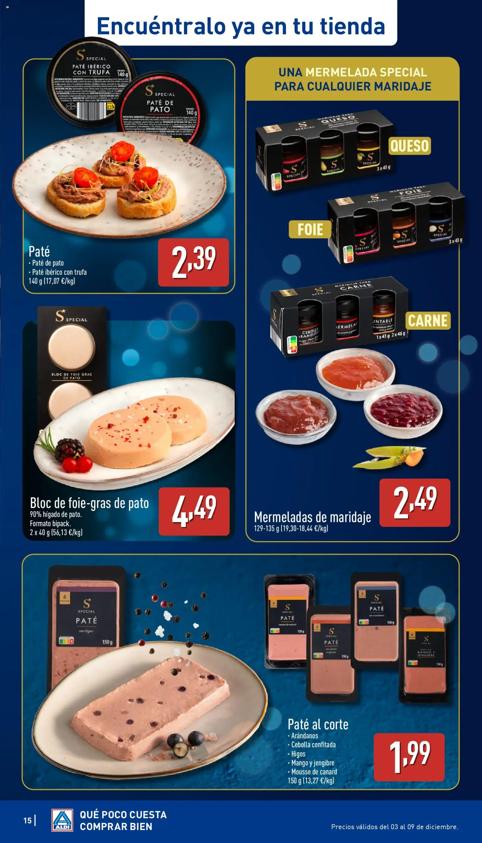Aldi folleto Canarias │ válido desde el 04.12.2025 | Página: 15 | Productos: Mousse, Ron, Queso, Παγωμένο τσάι