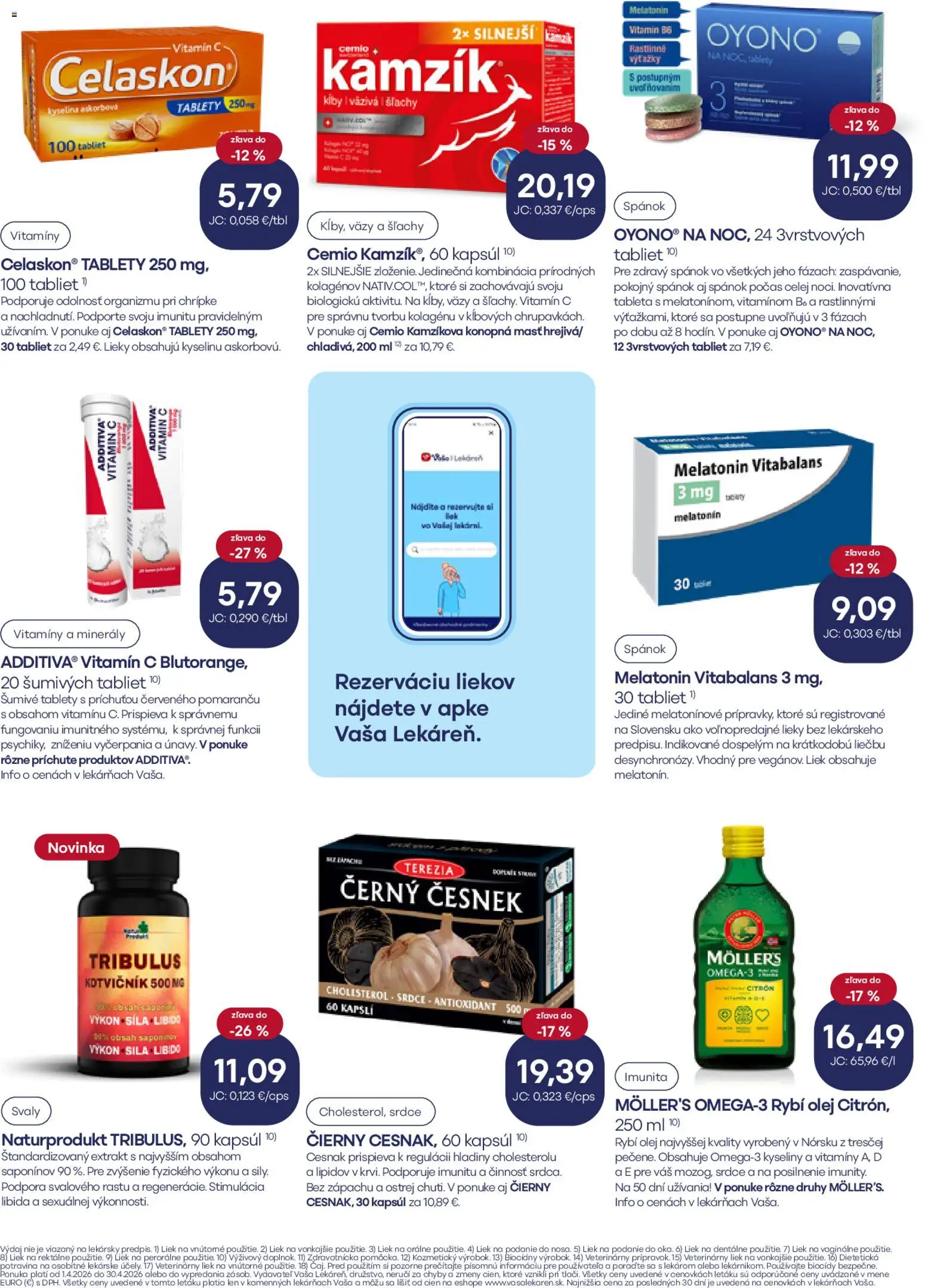 Nové Vaša lekáreň akcie – leták je platný od 01.04.2026 | Strana: 11