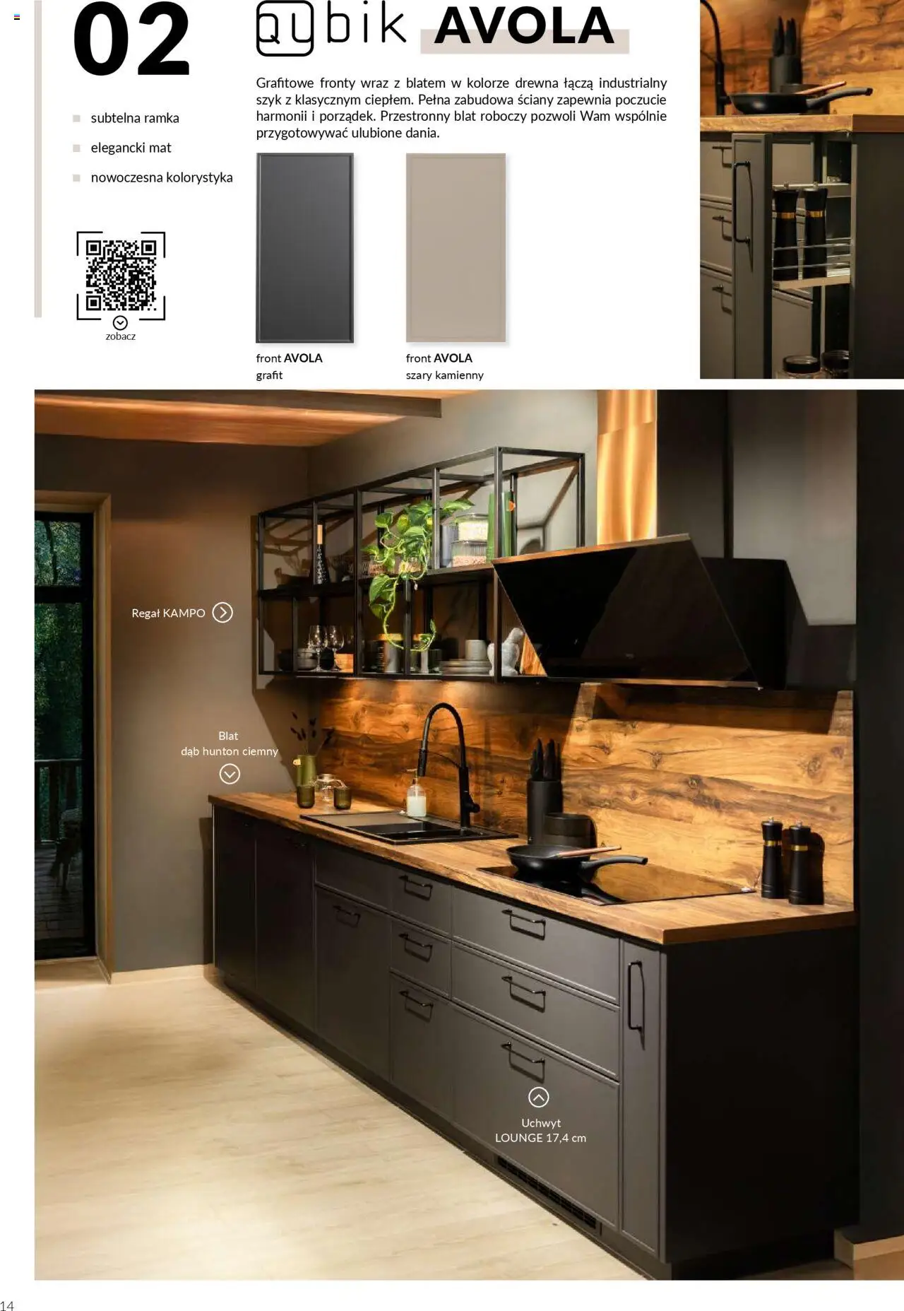 Salony Agata Gazetka - Kuchnie Qubik od 21.03.2025 | Strona: 14 | Produkty: Regał, Ramka