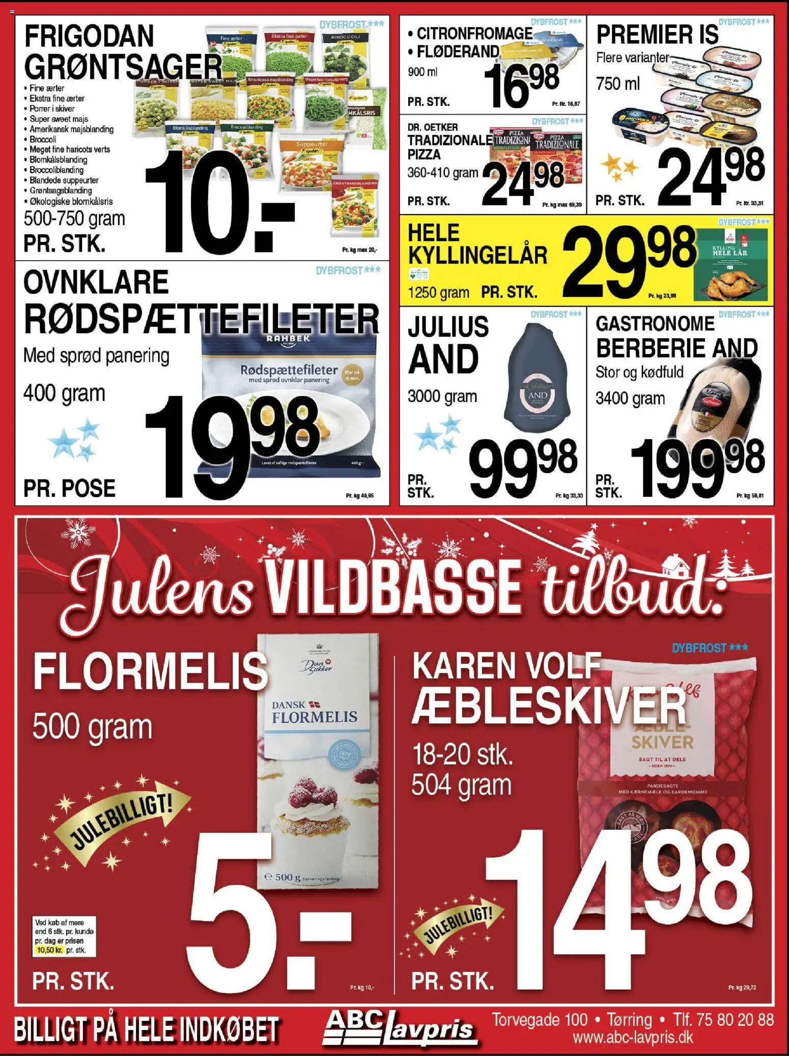 Abc Lavpris tilbudsavis – gyldig fra 10.12.2025 | Side: 5 | Produkter: Broccoli, Majs, Flormelis, Ærter