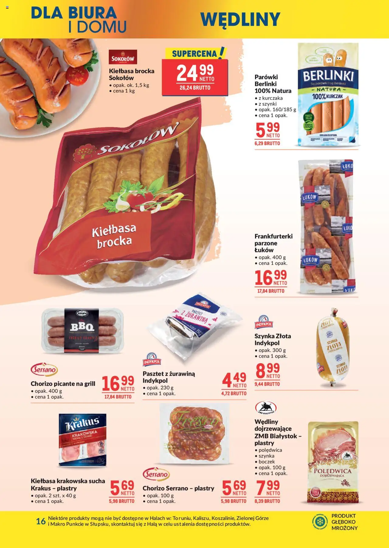 Makro Gazetka od 27.05.2025 | Strona: 16 | Produkty: Grill, Frankfurterki, Parówki, Kiełbasa krakowska