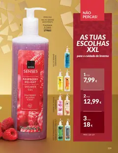 Pré-visualização Catálogo Avon Campanha 12 válido de 01.12.2025 | Página: 229 | Produtos: Gel de banho, Banho, Creme