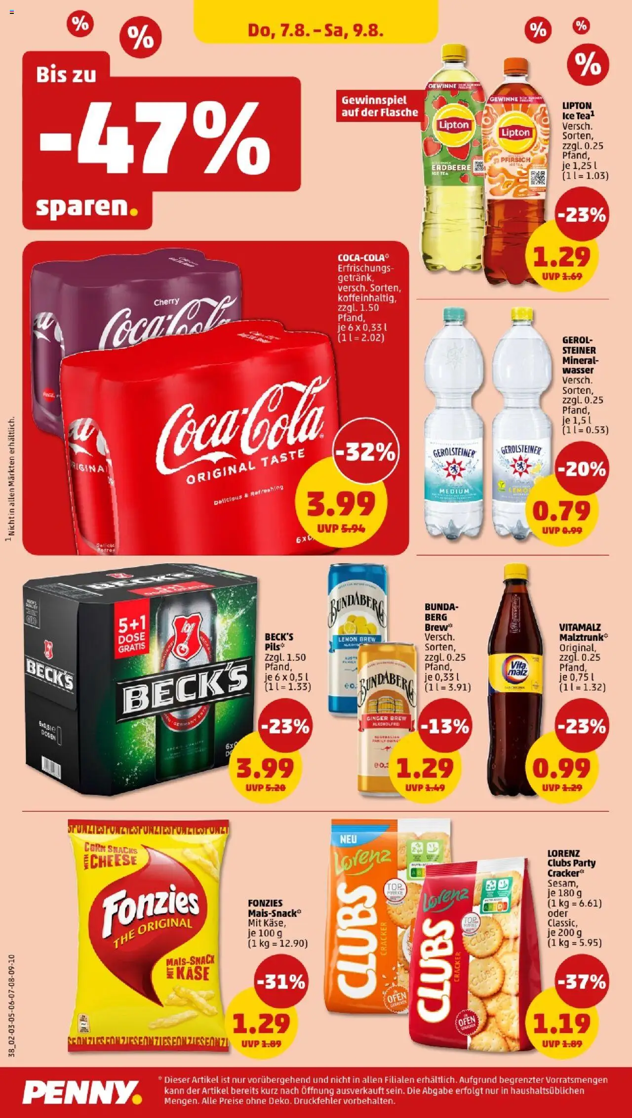 Penny - Nordrhein-Westfalen - gültig ab dem 04.08.2025 | Seite: 38 | Produkte: Ofen, Käse, Pils, Pfirsich