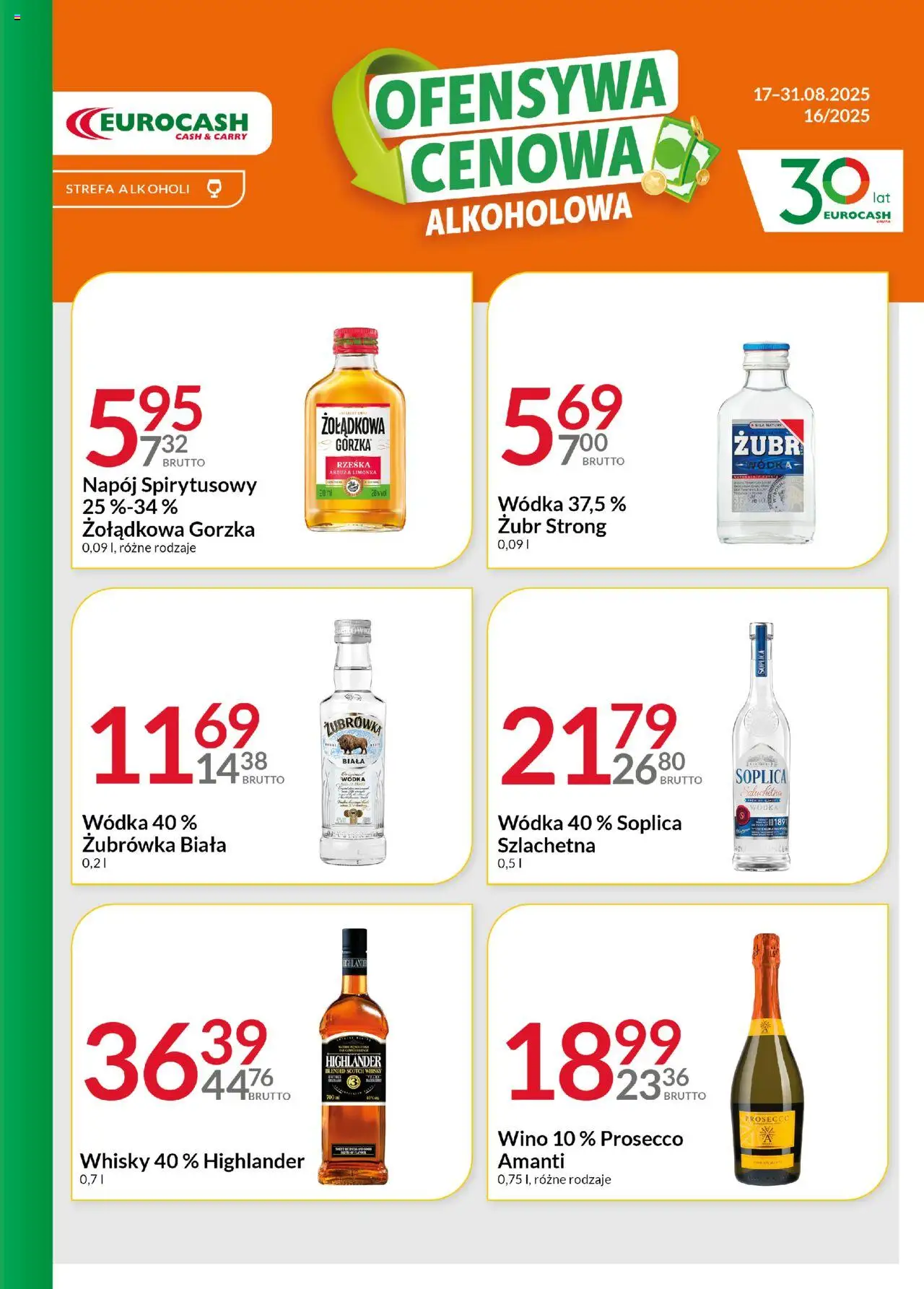 Eurocash Gazetka - Ofensywa Alkoholowa od 17.08.2025 | Strona: 2 | Produkty: Limonka, Soplica wódka, Wino, Wódka