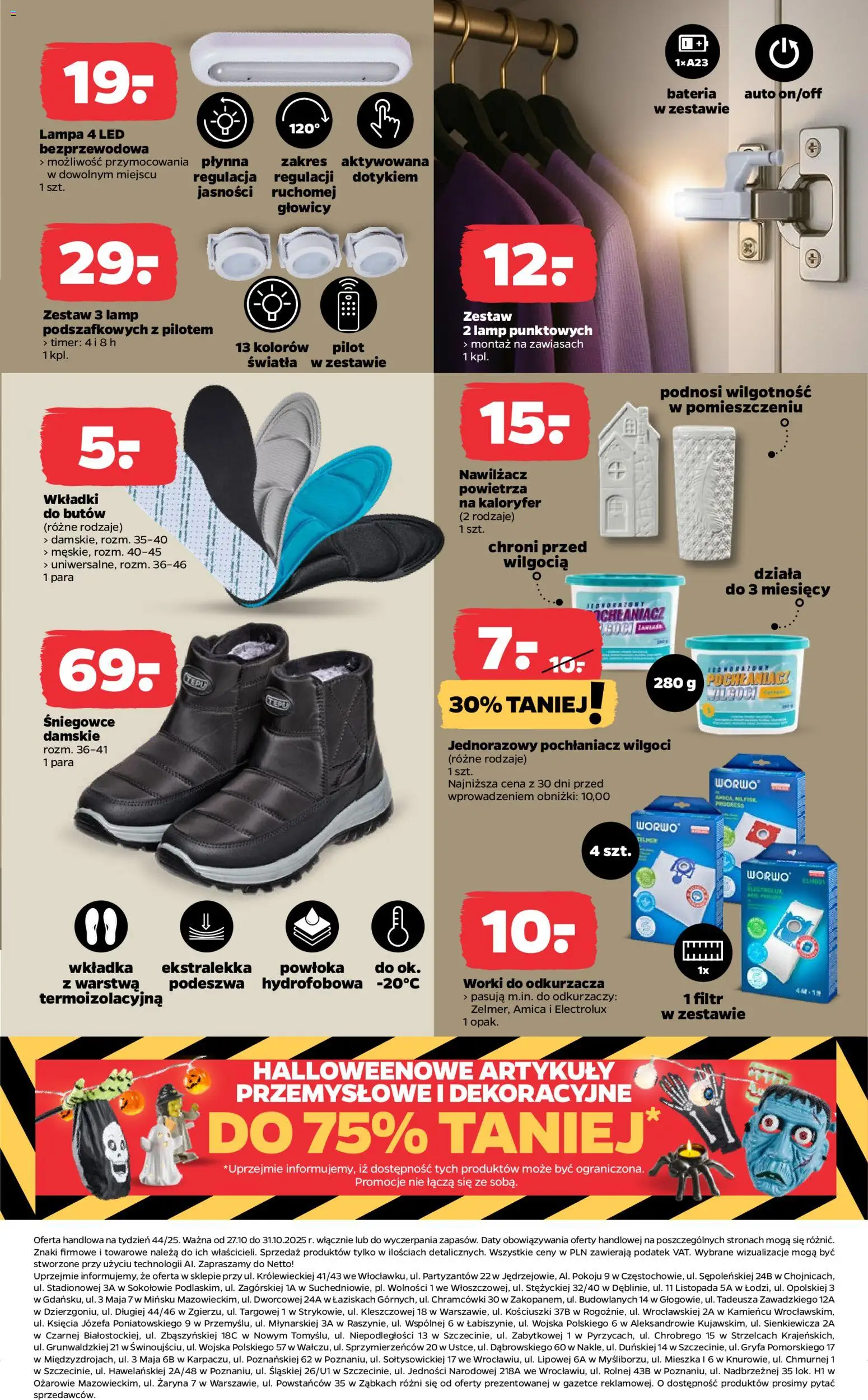 Netto gazetka - Non Food od 27.10.2025 | Strona: 3 | Produkty: Śniegowce, Artykuły przemysłowe, Bateria, Lampa