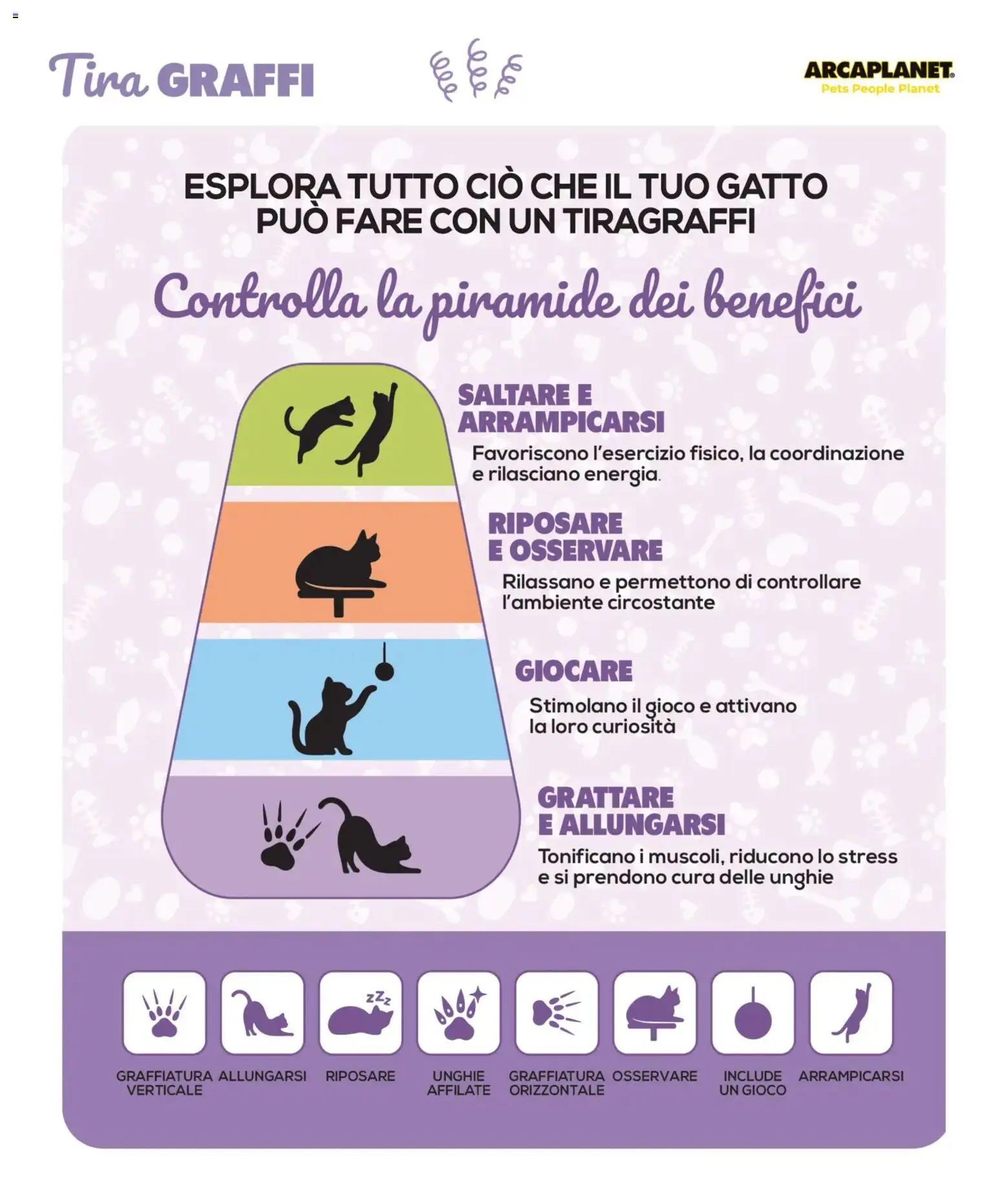 Volantino Arcaplanet del 01.11.2025 | Pagina: 8 | Prodotti: Tiragraffi, Gioco