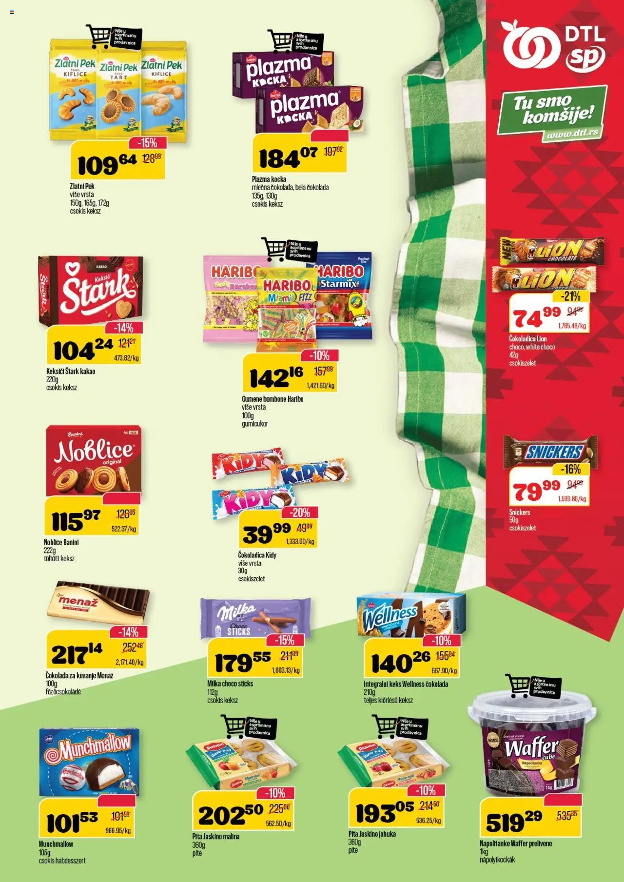 Senta Promet katalog - važi od 08.10.2025 | Strana: 9 | Proizvode: Munchmallow, Malina, Pita, Čokolada