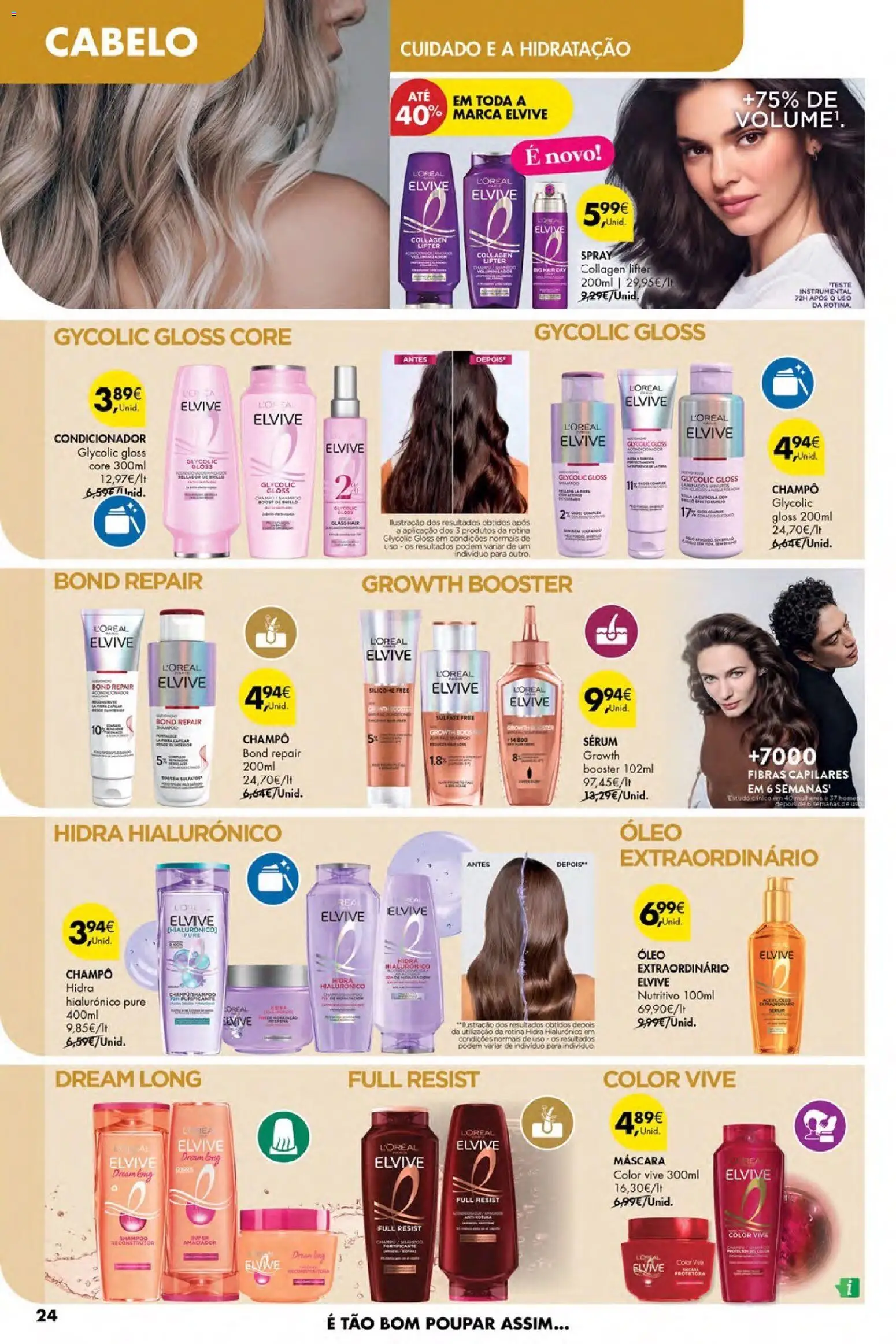 Pingo Doce Poupe Esta Semana Açores │ válido de 26.02.2026 | Página: 24 | Produtos: Gloss, Shampoo, Condicionador, Óleo