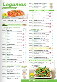 Maximo - Prévisualisation de Maximo catalogue valide à partir de 24.12.2025 | Page: 35 | Produits: Potiron, Haricots verts, Rouleau, Oignons