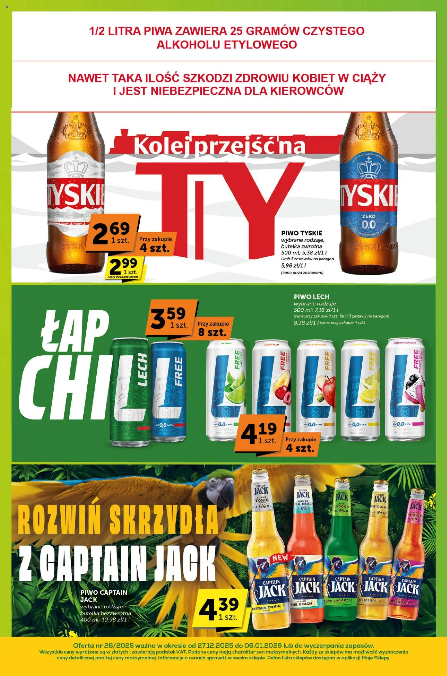 Groszek Gazetka - Sprawdź, co więcej od 27.12.2025 | Strona: 9 | Produkty: Tyskie, Piwo