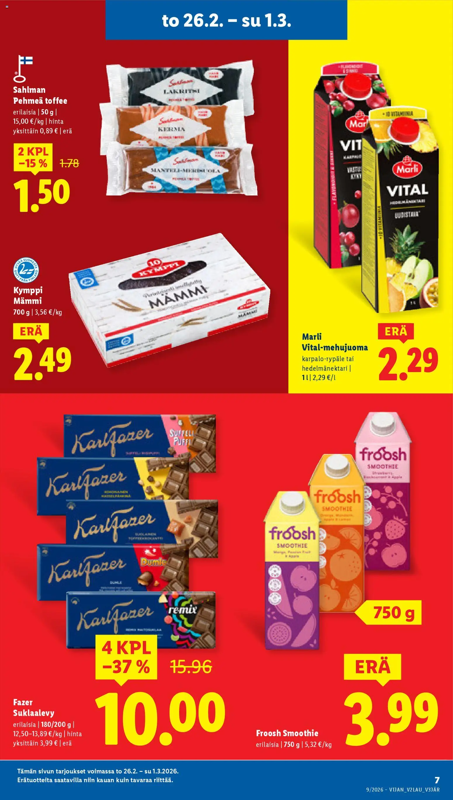 Lidl tarjoukset – voimassa 26.02.2026 alkaen | Sivu: 7