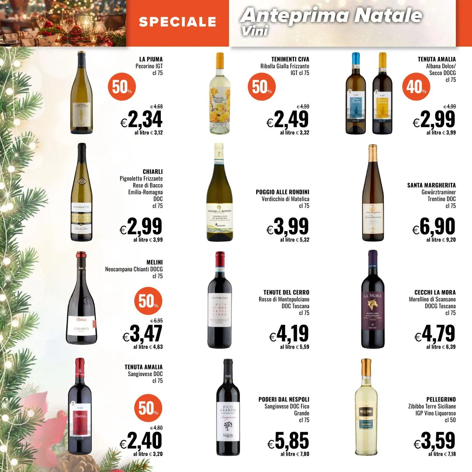 Volantino Famila del 27.11.2025 | Pagina: 4 | Prodotti: Vino, Pecorino