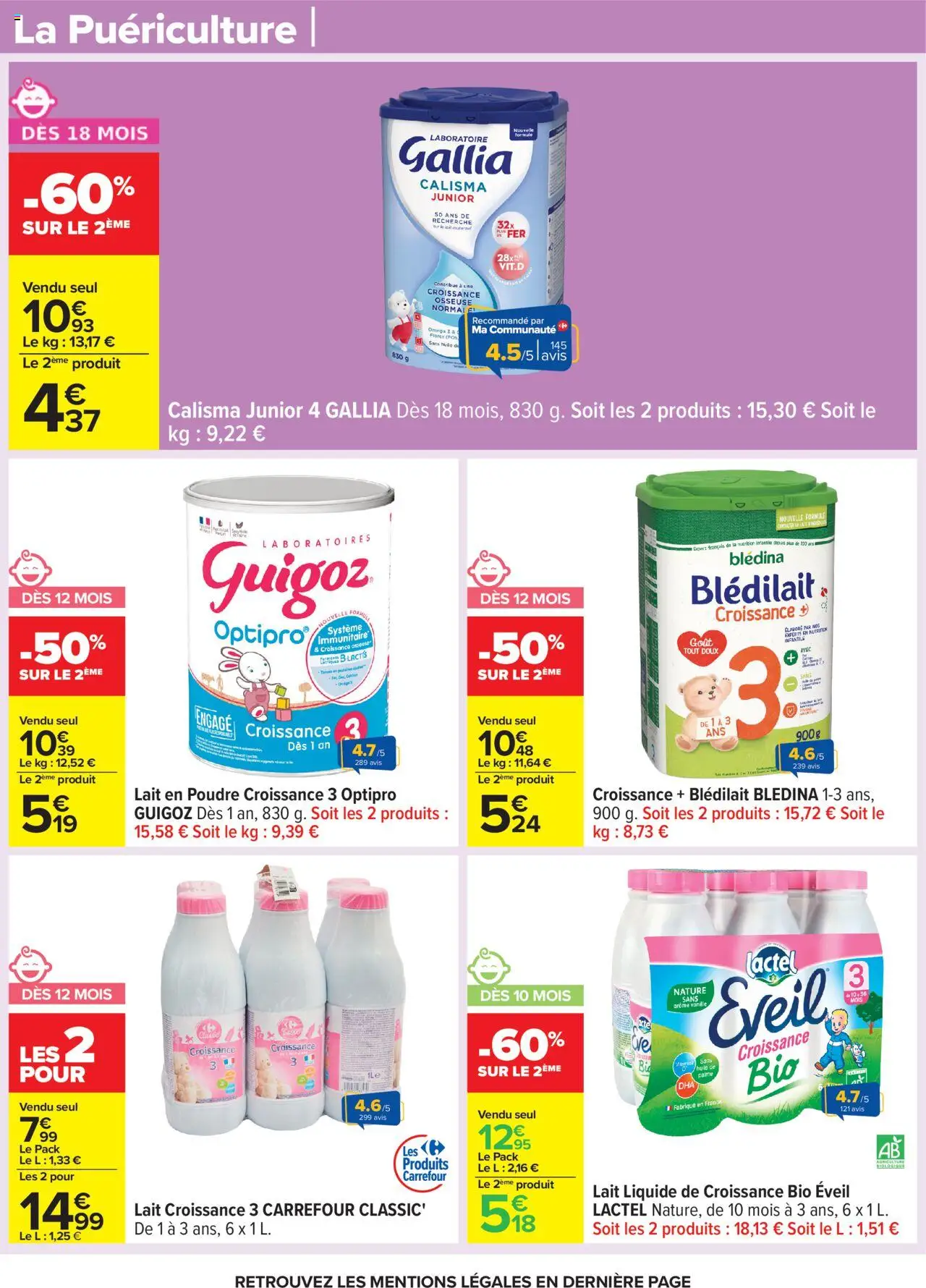 | Page: 51 | Produits: Poudre, Guigoz, Lait, Huile