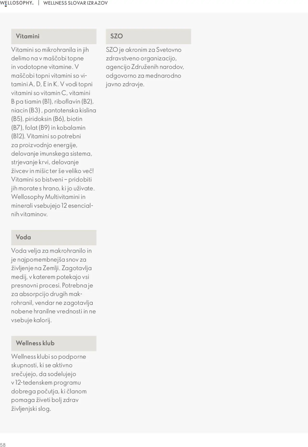 Oriflame katalog wellosophy vodnik po izdelkih │ velja od 18.12.2023 | Stran: 58 | Izdelki: Voda