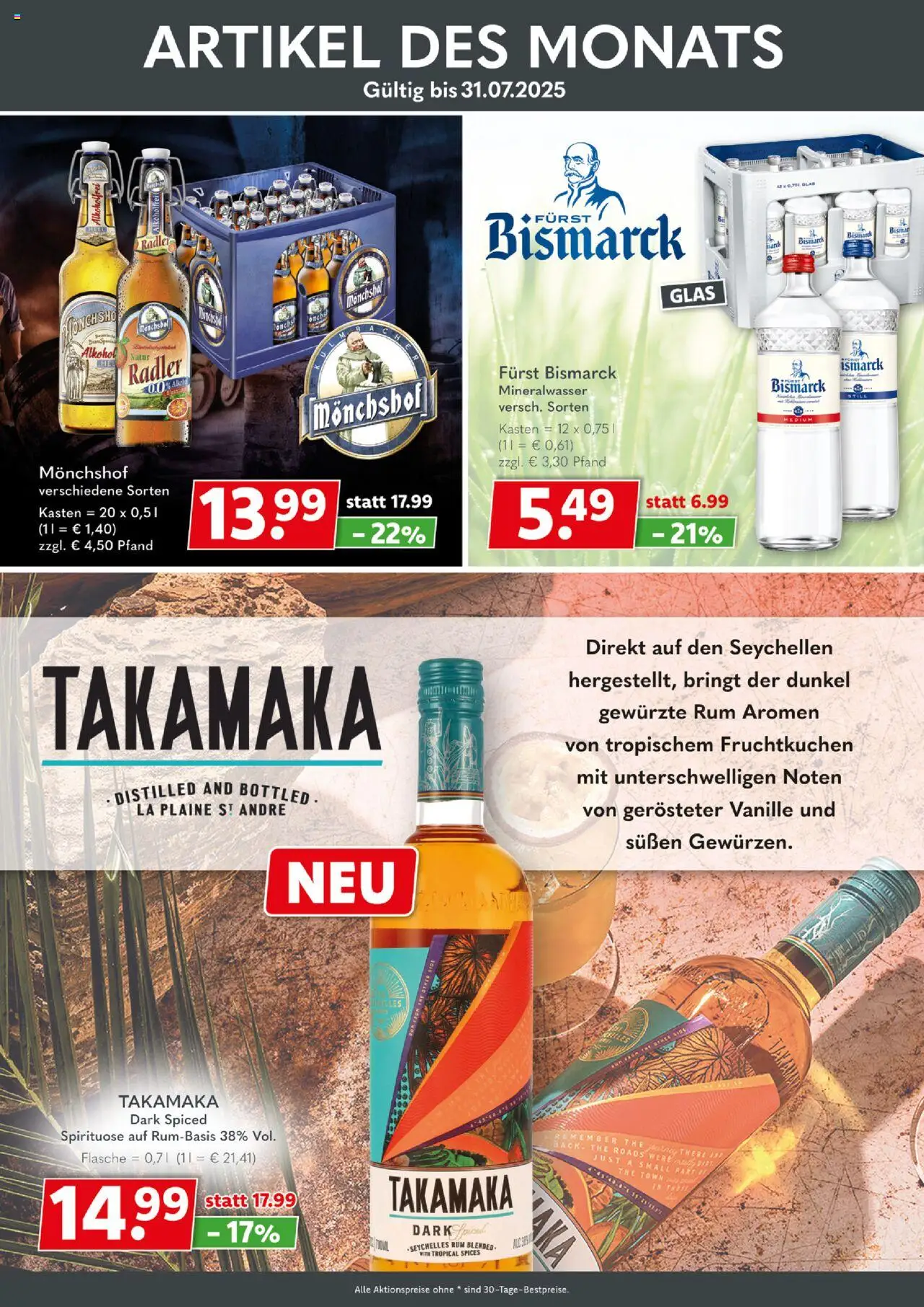 Getränkeland Cocktail des Monats - gültig ab dem 06.07.2025 | Seite: 2 | Produkte: Monchshof, Rum, Mineralwasser, Radler