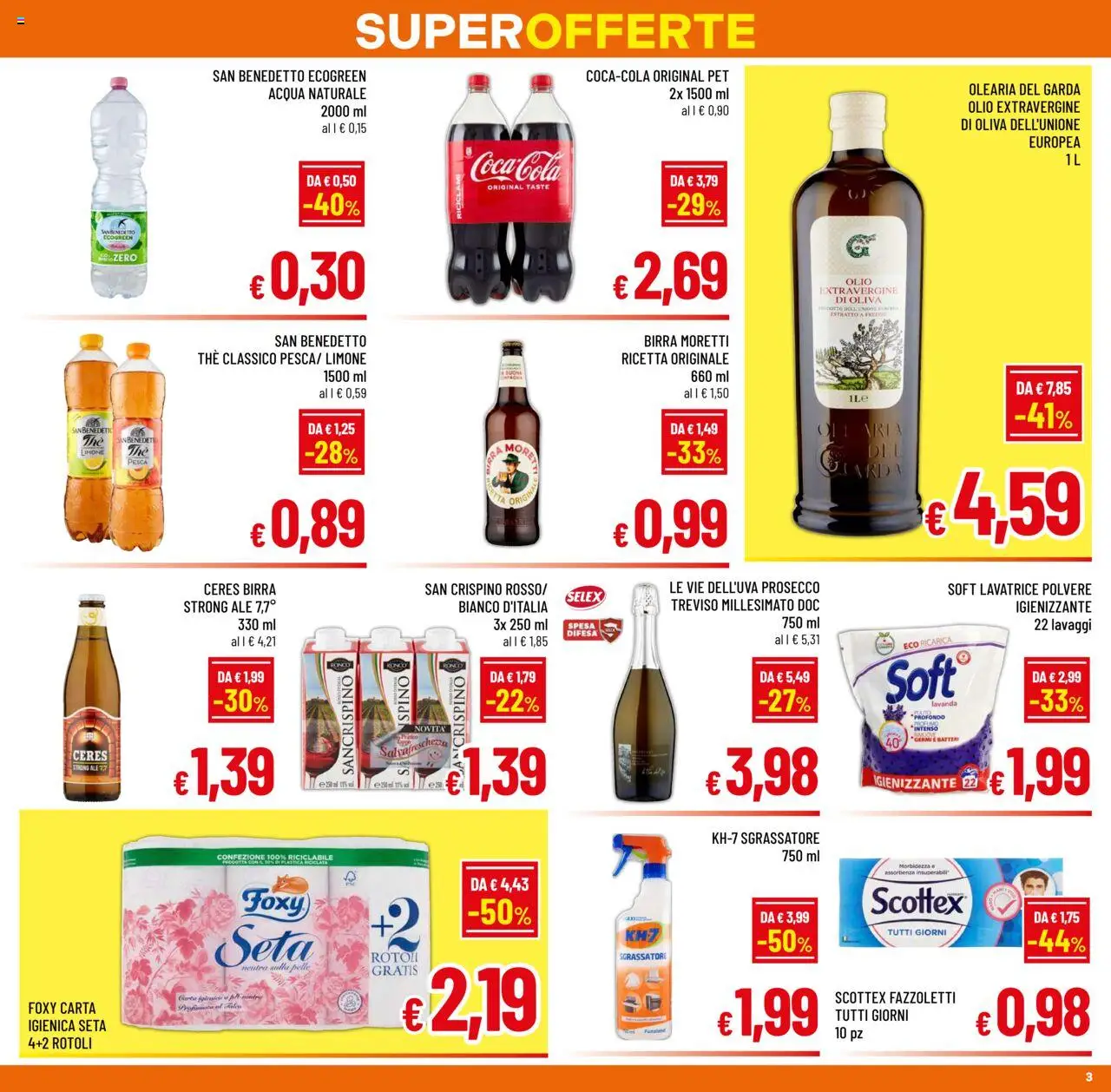 Volantino A&O del 15.09.2025 | Pagina: 3 | Prodotti: Olio, Ceres, The, Acqua naturale