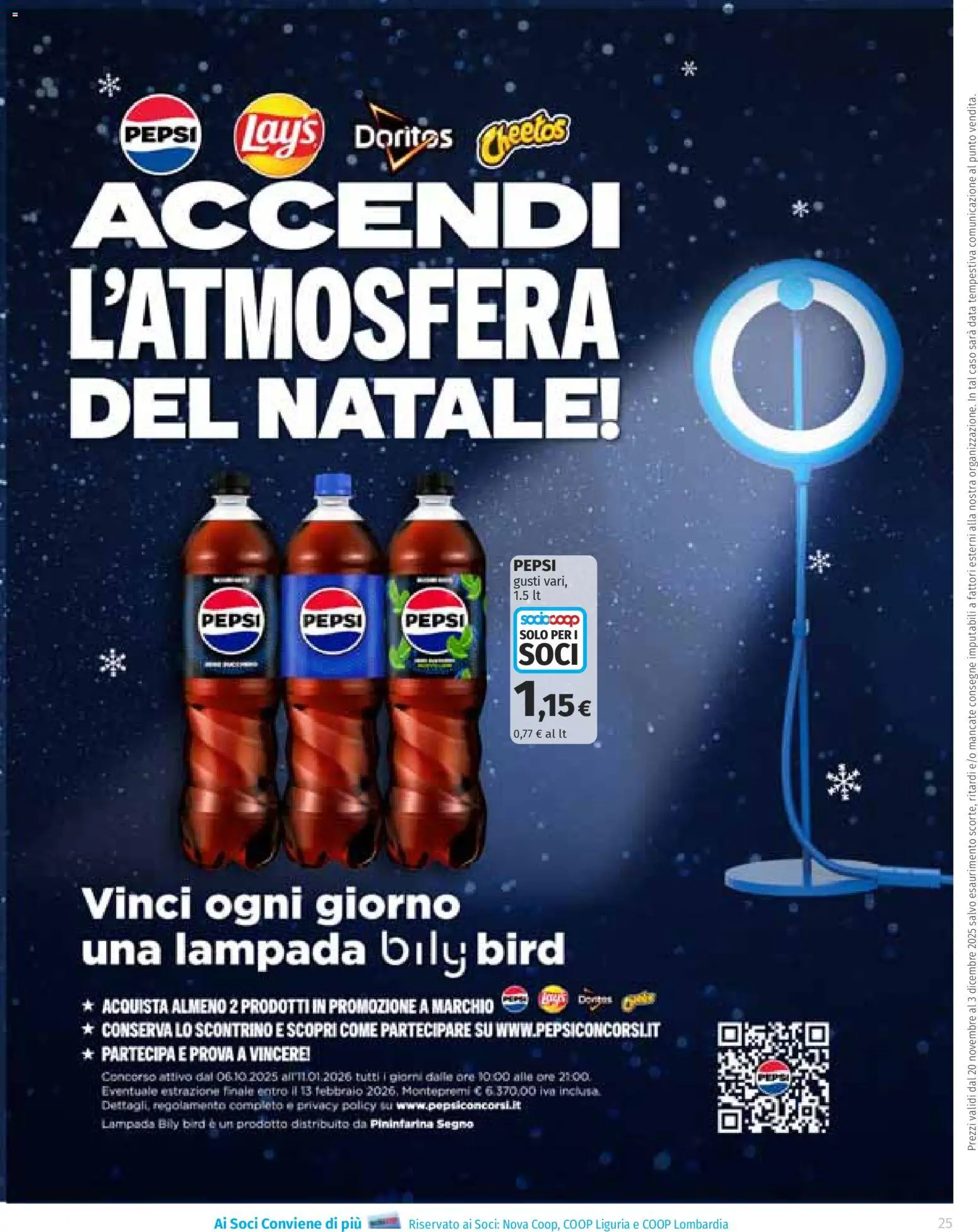 Volantino Ipercoop del 20.11.2025 | Pagina: 25 | Prodotti: Data, Pepsi, Lampada