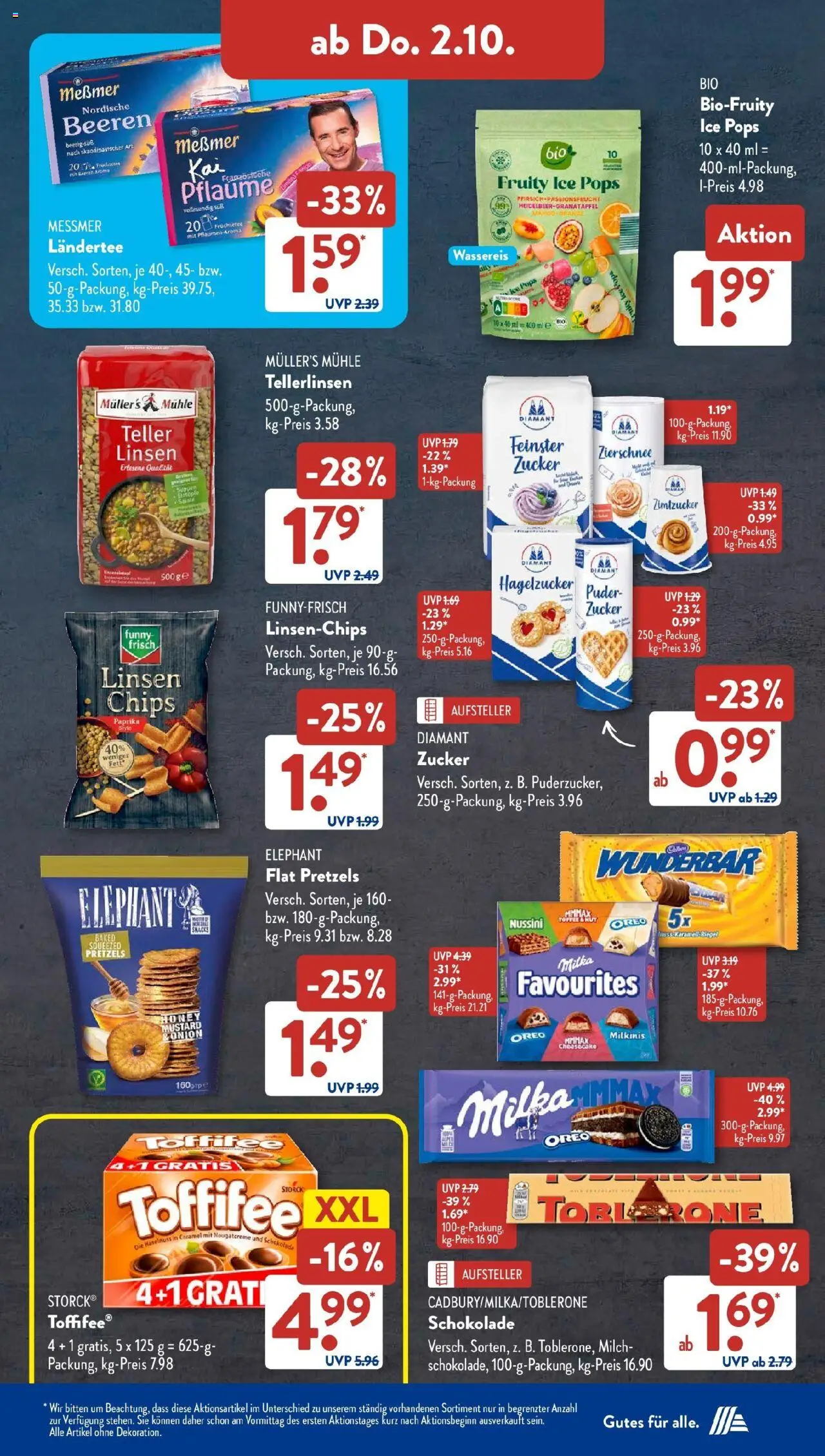 Aldi Süd - Aldi Süd: Wochenangebote – gültig ab 28.09.2025 | Seite: 25 | Produkte: Mühle, Milch, Messmer, Grat