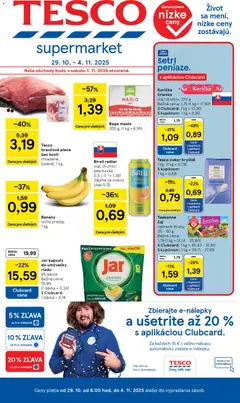 Tesco leták platný od 29.10.2025