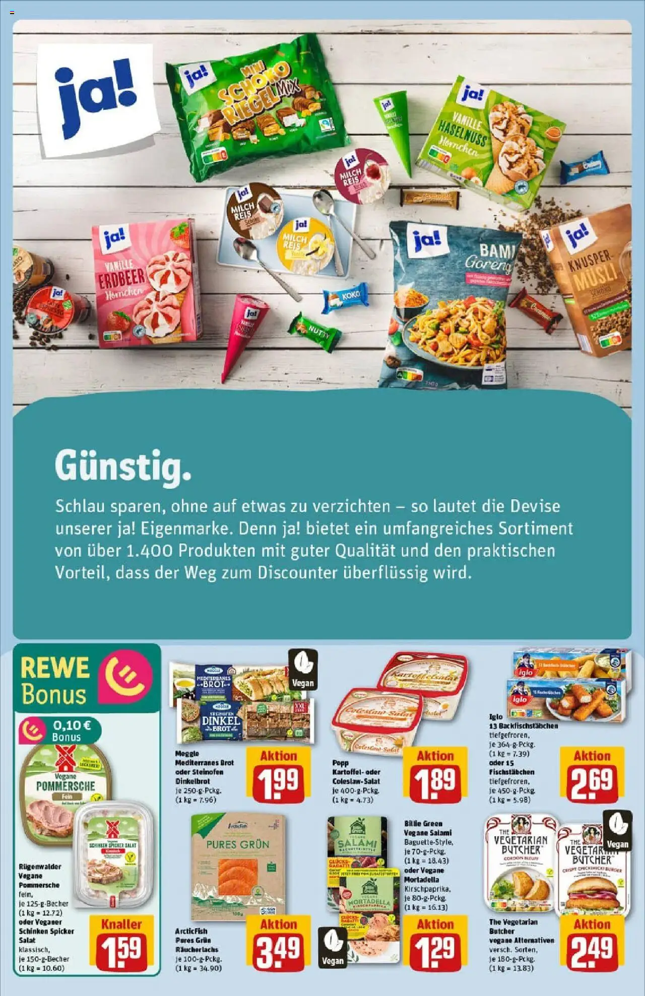 Rewe prospekt Salzgitter	 - gültig ab dem 13.07.2025 | Seite: 12 | Produkte: Milch, Brot, Salami, Salat