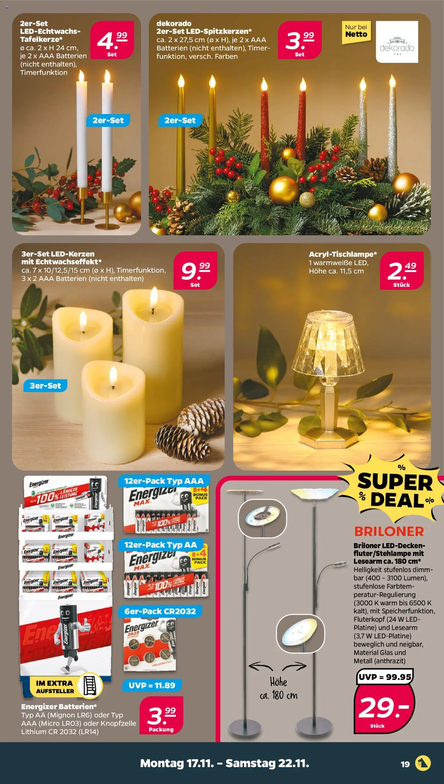 Netto Prospekt 	 – gültig ab 17.11.2025 | Seite: 21 | Produkte: Batterien