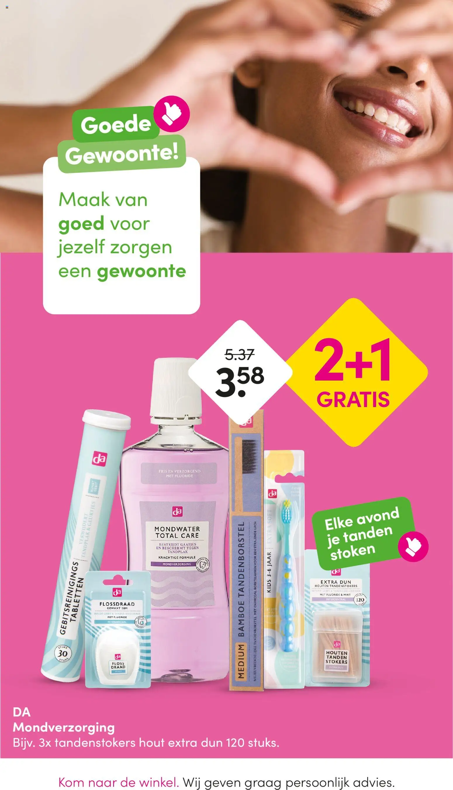 {H1} | Pagina: 12 | Producten: Tandenborstel, Kom, Mondverzorging, Draad