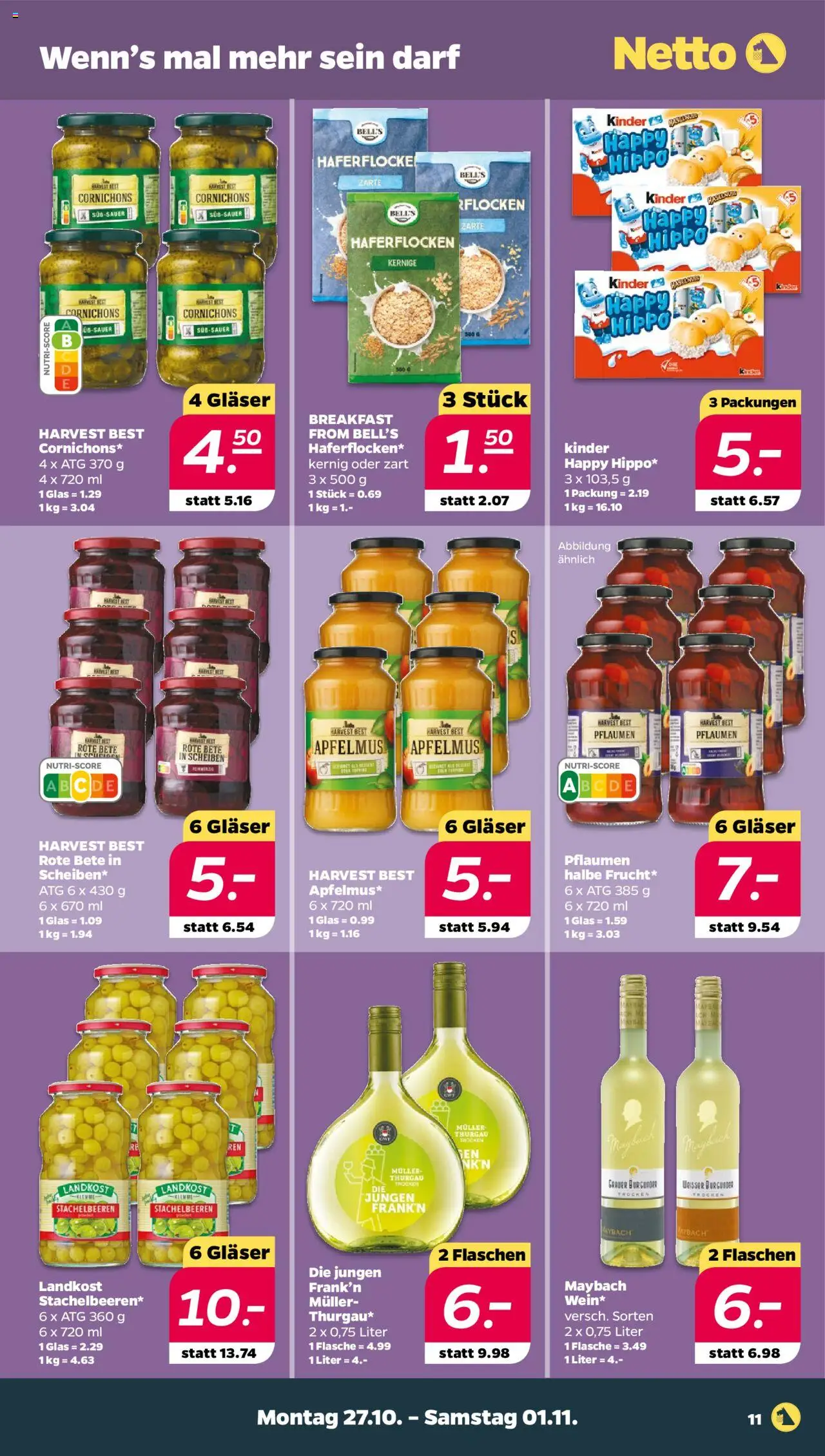 Netto Prospekt 	 – gültig ab 27.10.2025 | Seite: 11 | Produkte: Pflaumen, Flocken