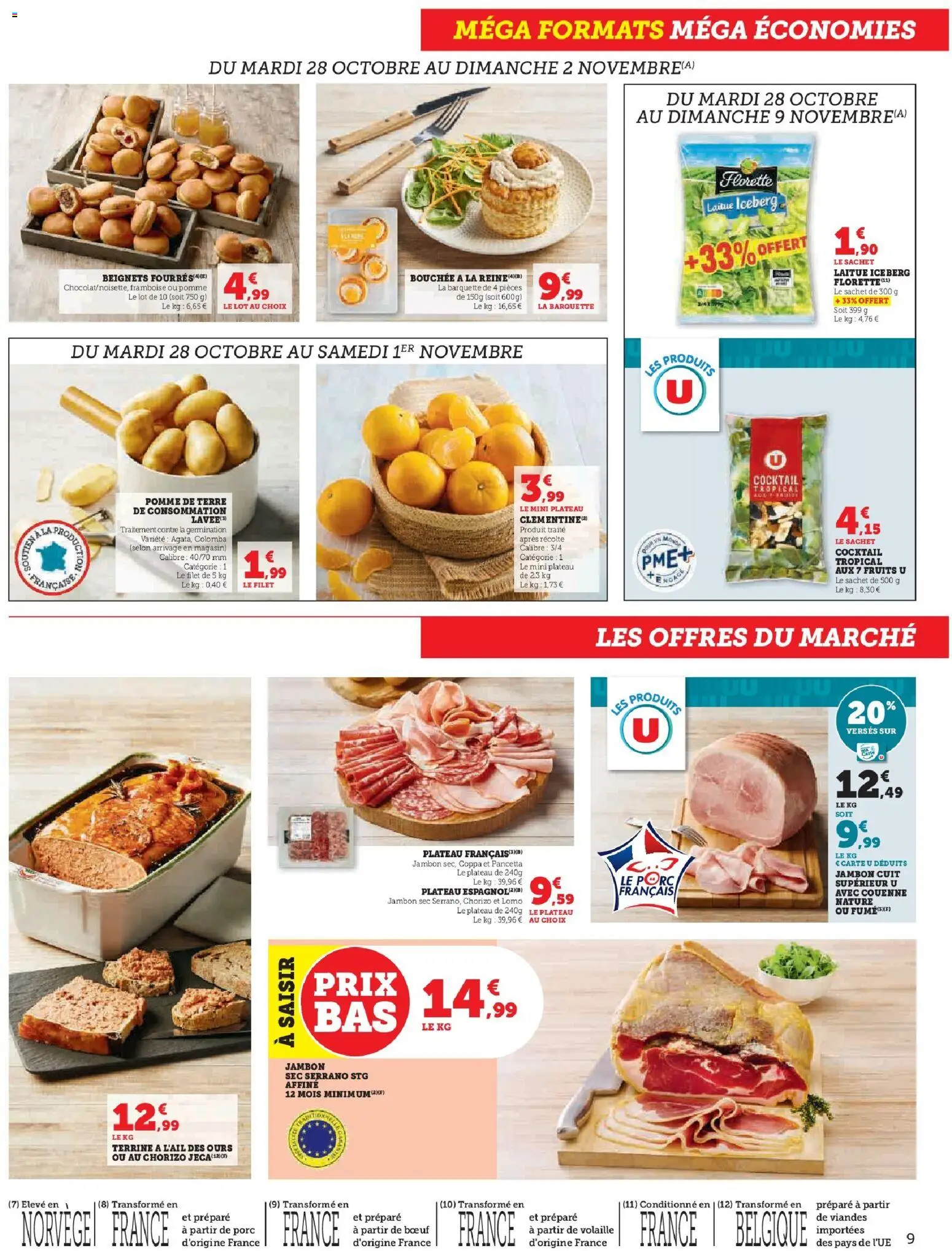 {H1} | Page: 9 | Produits: Framboise, Pomme, Pomme de terre, Volaille