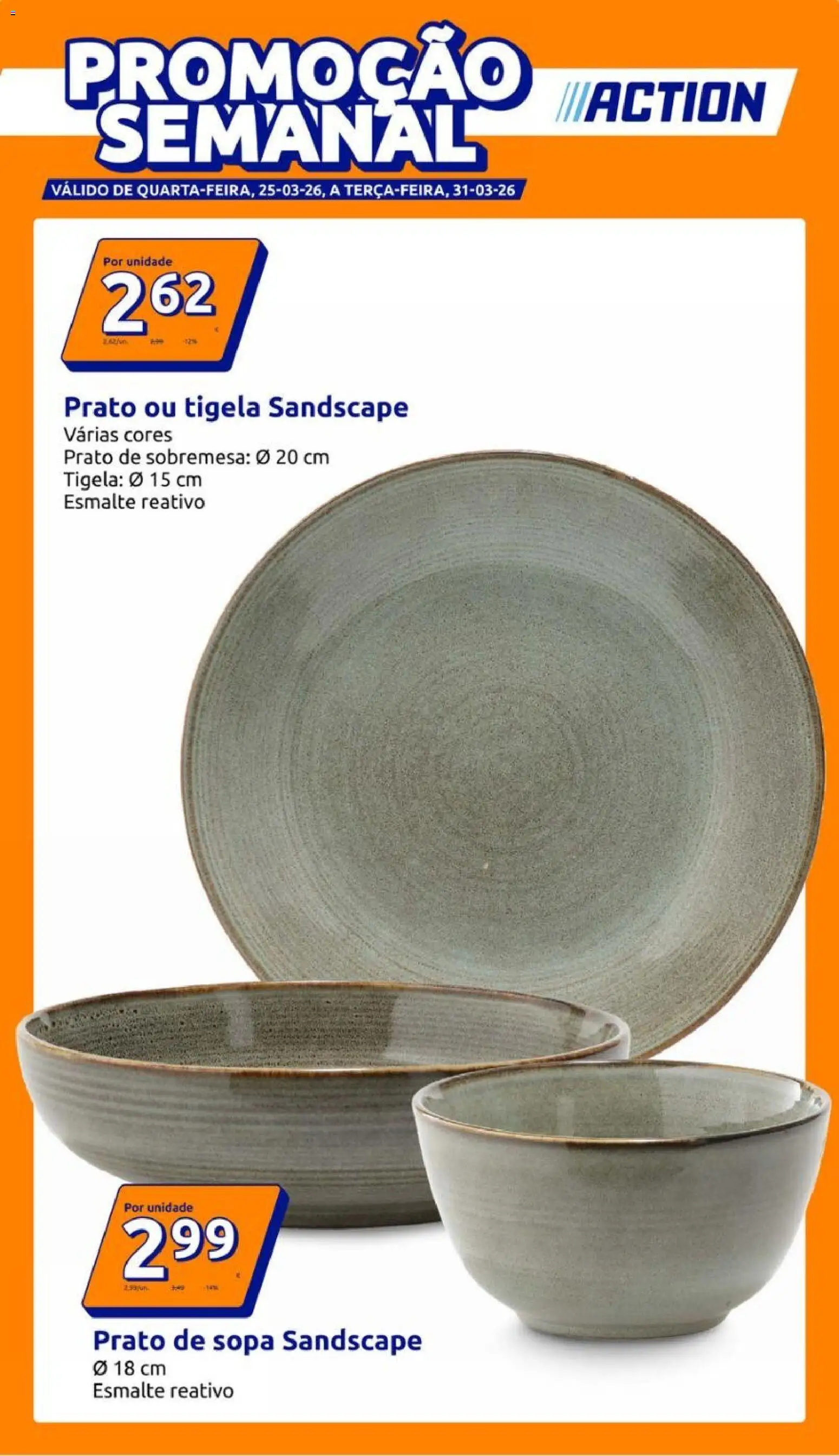 Action folheto │ válido de 25.03.2026 | Página: 1 | Produtos: Tigela, Sopa