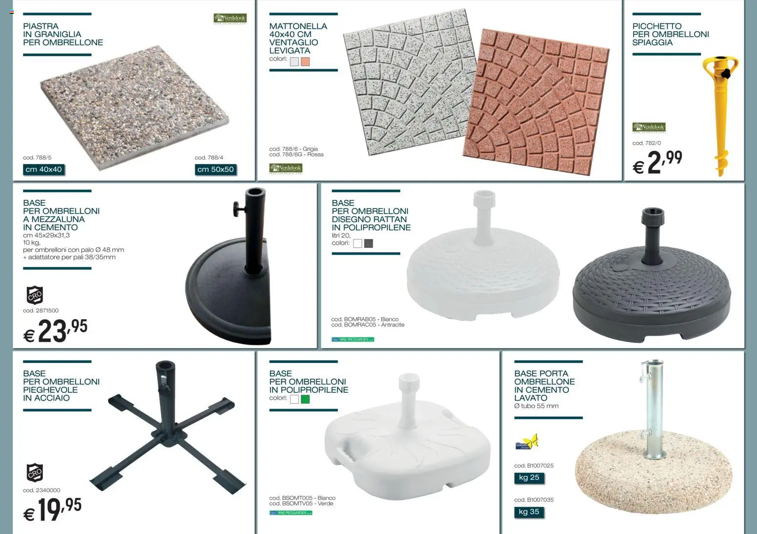 Volantino Brico OK del 05.03.2026 | Pagina: 6 | Prodotti: Ombrellone, Tubo, Adattatore