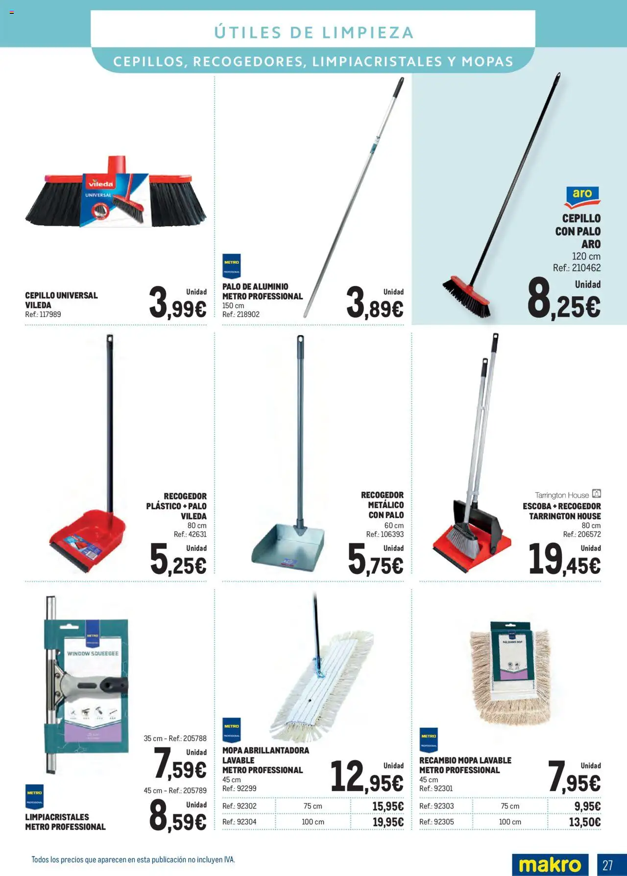 Makro - Especial Limpieza Norte II │ válido desde el 01.09.2025 | Página: 27 | Productos: Cepillo, Limpiacristales, Escoba