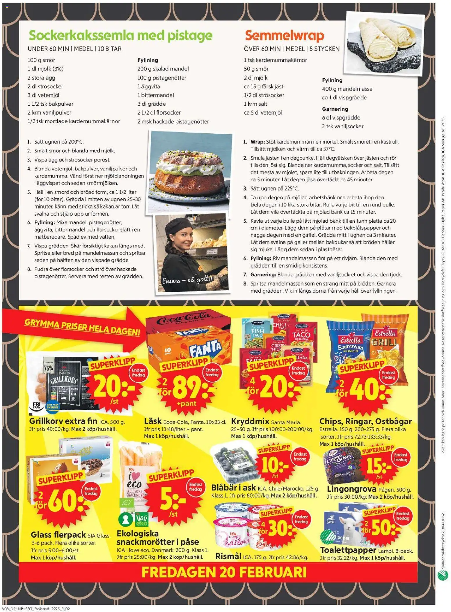 ICA Supermarket reklamblad aktuell från 16.02.2026 | Sida: 10 | Produkter: Grill, Bulle, Galler, Häll