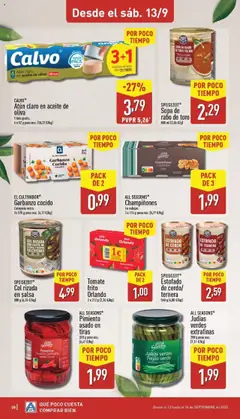 CALVO® Atún claro en aceite de oliva, Atún claro en aceite de oliva, 1 lata gratis, 4 x 52 g peso esc. │ válido desde el 08.09.2025 | Página: 28 | Productos: Χαρτί υγείας, Aceite, Filete, Atún claro