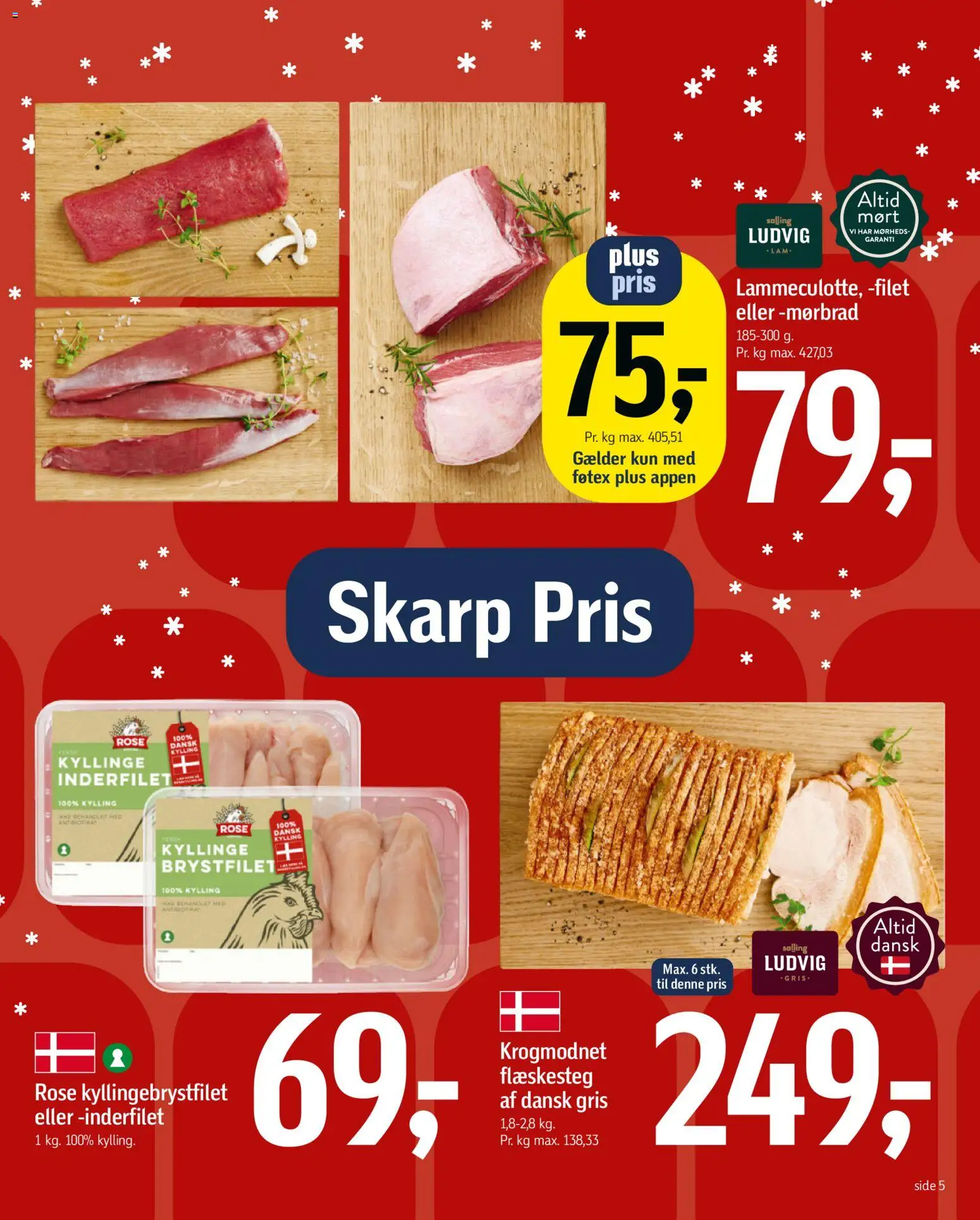 Føtex tilbudsavis – gyldig fra 12.12.2025 | Side: 5 | Produkter: Flæskesteg