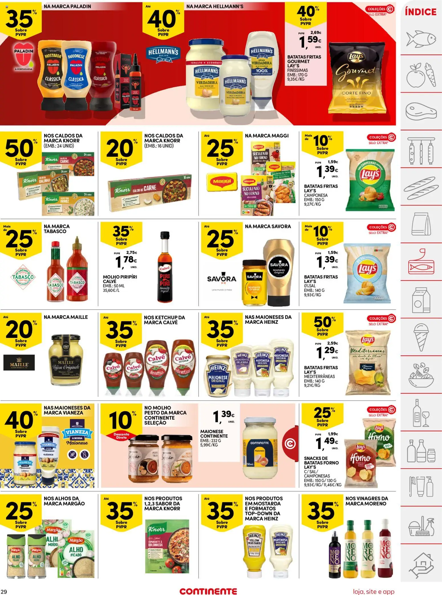 Continente folheto │ válido de 16.12.2025 | Página: 29 | Produtos: Sal, Carne, Ketchup, Batatas fritas