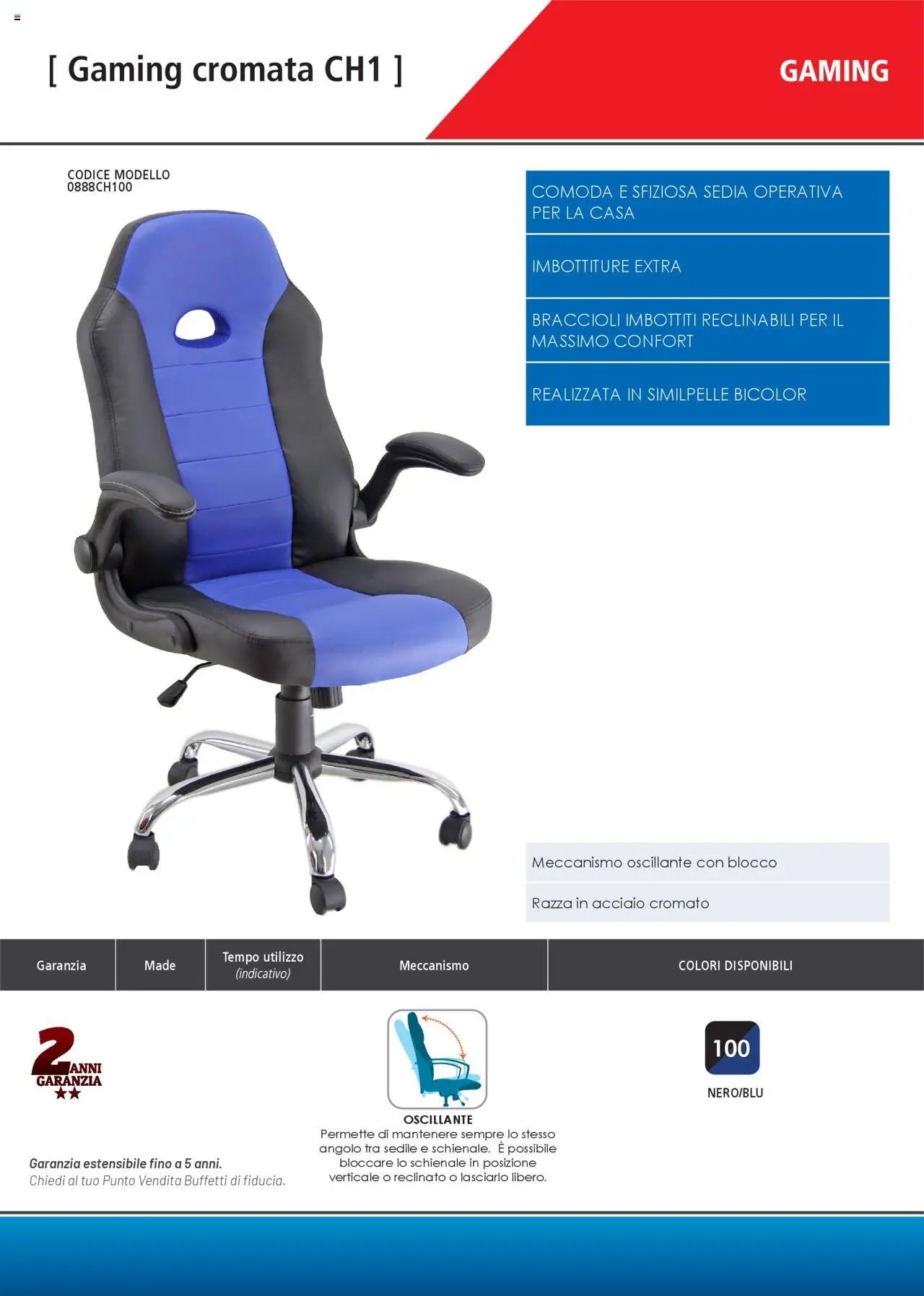 Volantino Buffetti del 28.06.2025 | Pagina: 177 | Prodotti: Braccioli, Sedia